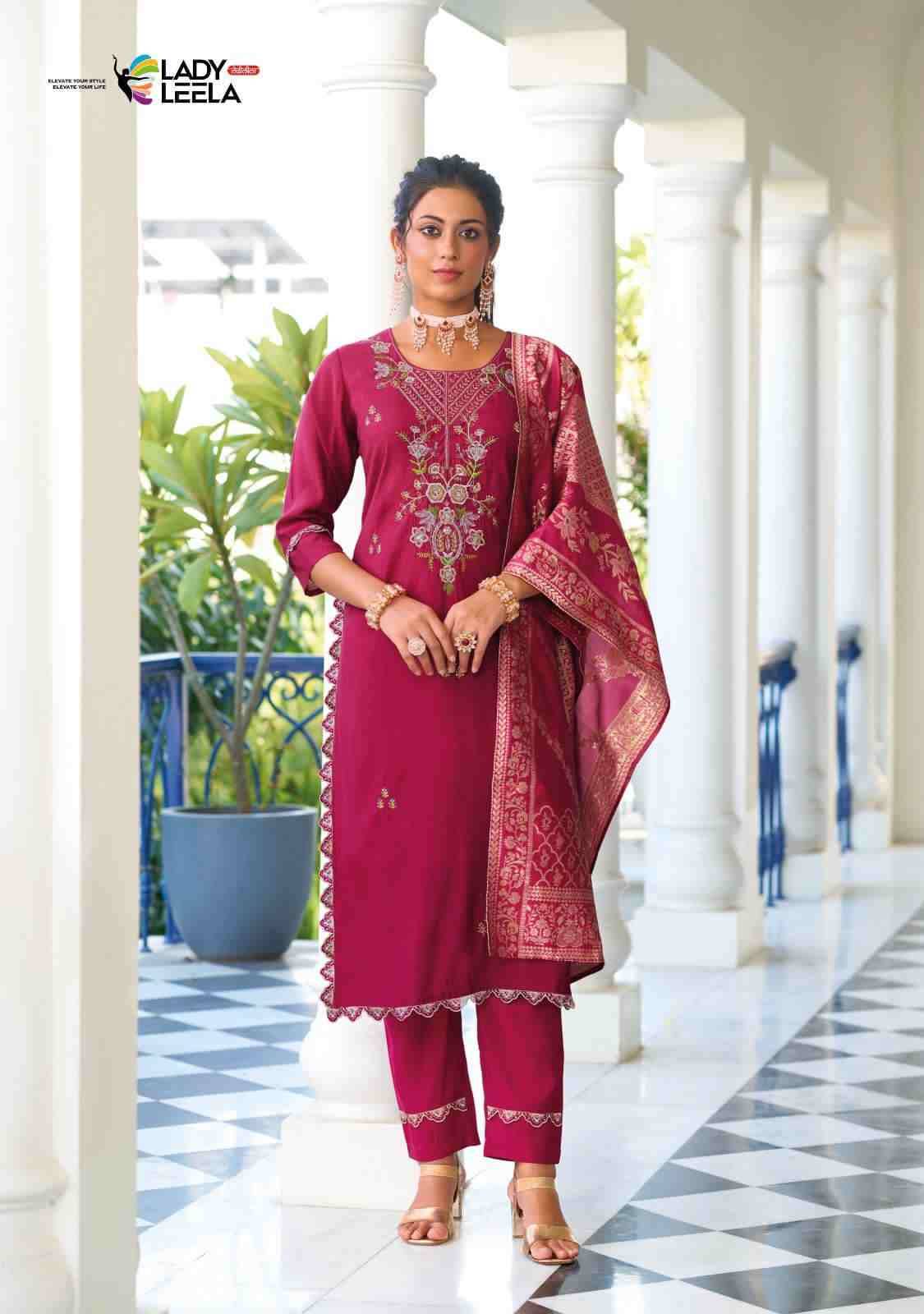 Libaas E Ishq By Lady Leela 1091 To 1096 Series Beautiful Stylish Festive Suits Fancy Colorful Casual Wear & Ethnic Wear & Ready To Wear Viscose Silk Embroidered Dresses At Wholesale Price