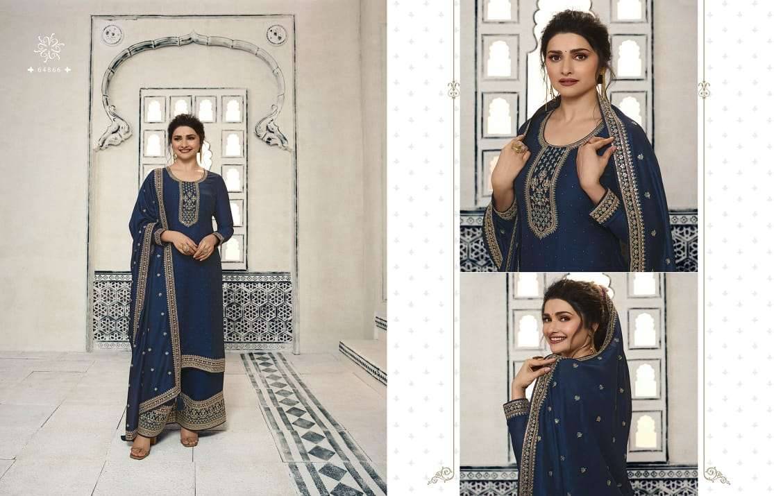 Kaseesh Shaheen Vol-6 By Vinay Fashion 64861 To 64866 Series Beautiful Suits Colorful Stylish Fancy Casual Wear & Ethnic Wear Silk Georgette Dresses At Wholesale Price