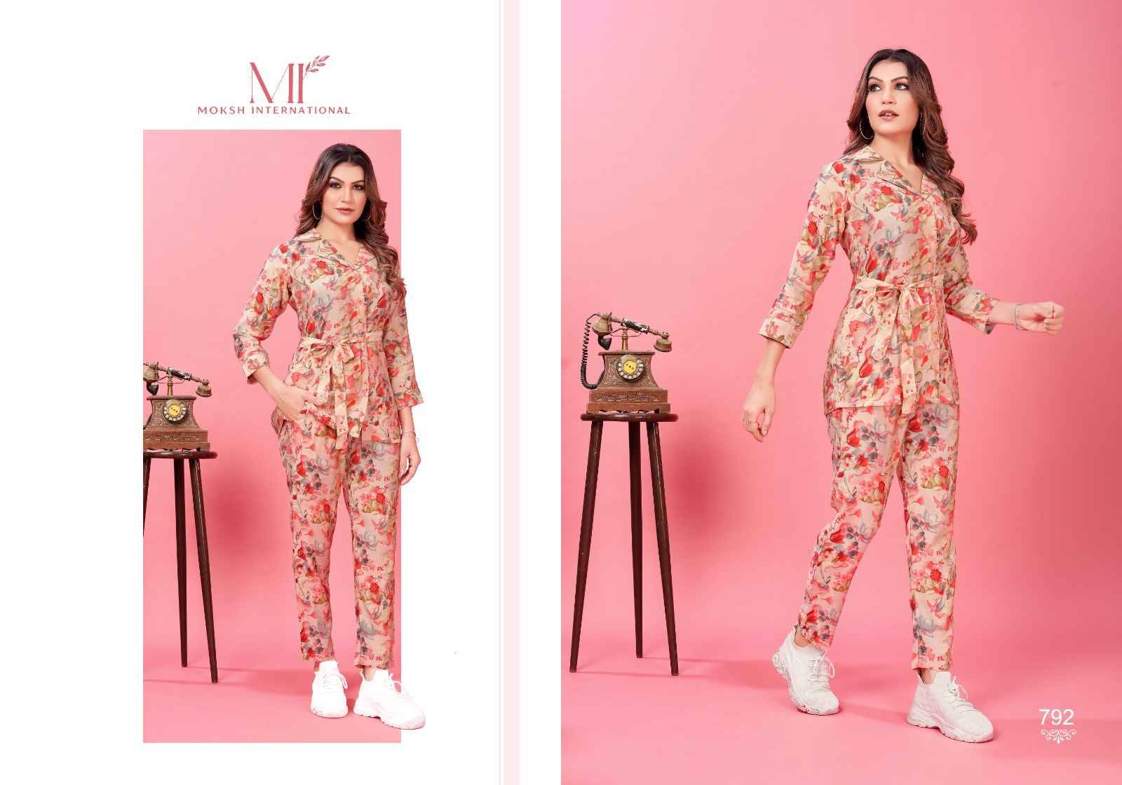 Co-Ord Queen By Moskh International 791 To 796 Series Designer Stylish Fancy Colorful Beautiful Party Wear & Ethnic Wear Collection Velvet Print Co-Ord At Wholesale Price