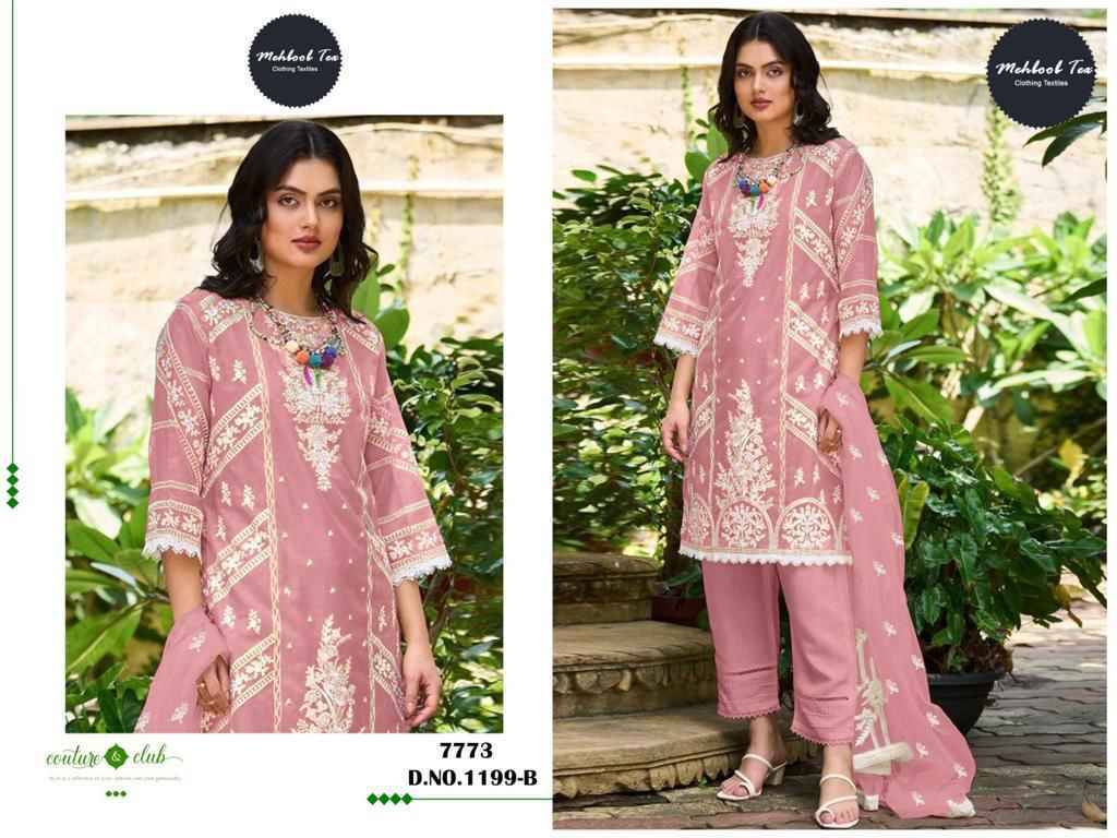 Mehboob Tex Hit Design 1199 Colours By Mehboob Tex 1199-A To 1199-D Series Beautiful Stylish Pakistani Suits Fancy Colorful Casual Wear & Ethnic Wear & Ready To Wear Organza Embroidery Dresses At Wholesale Price