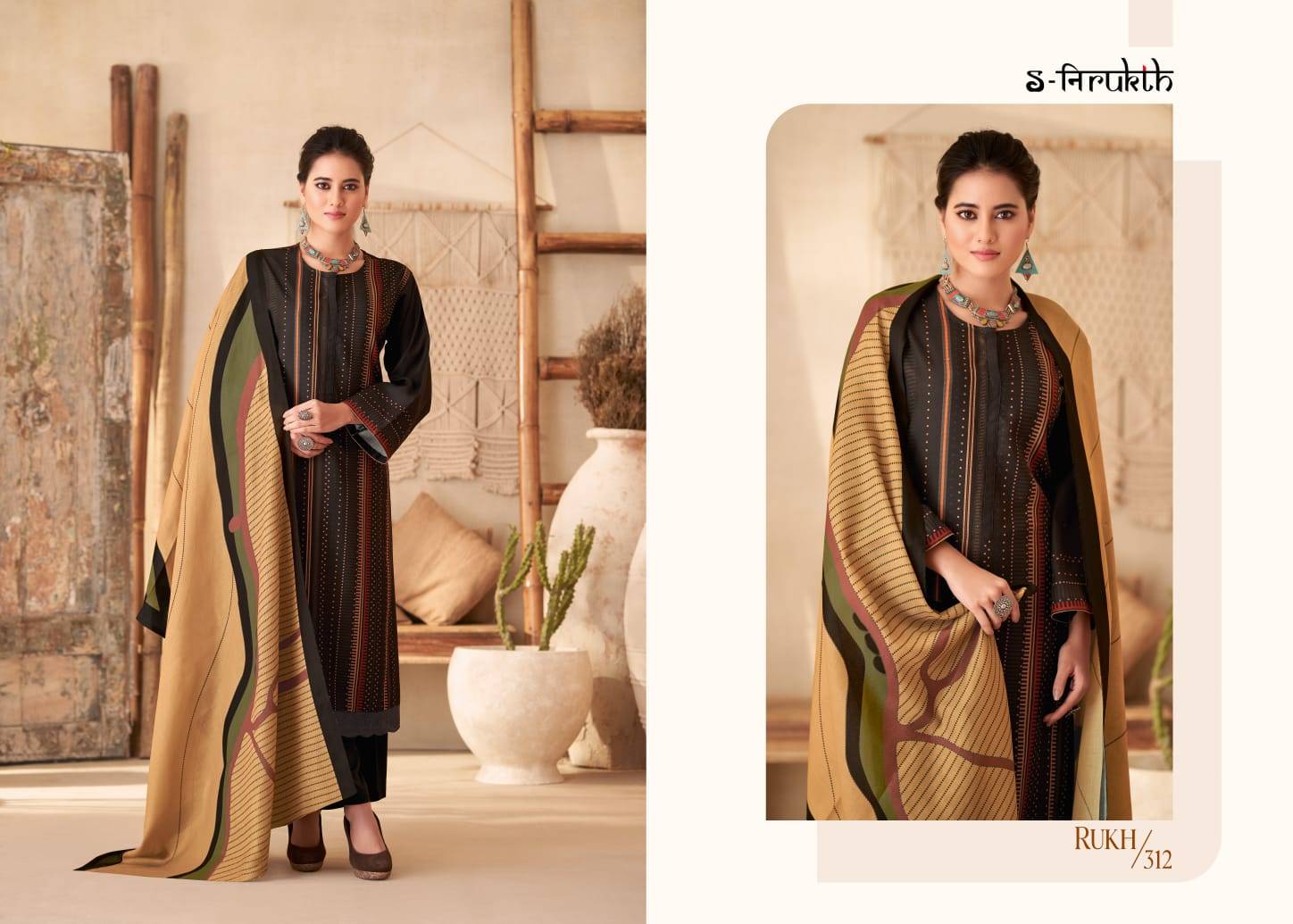 Rukh By S-Nirukth Beautiful Festive Suits Colorful Stylish Fancy Casual Wear & Ethnic Wear Pure Pashmina Print Dresses At Wholesale Price