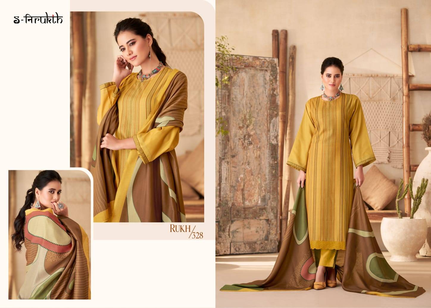 Rukh By S-Nirukth Beautiful Festive Suits Colorful Stylish Fancy Casual Wear & Ethnic Wear Pure Pashmina Print Dresses At Wholesale Price