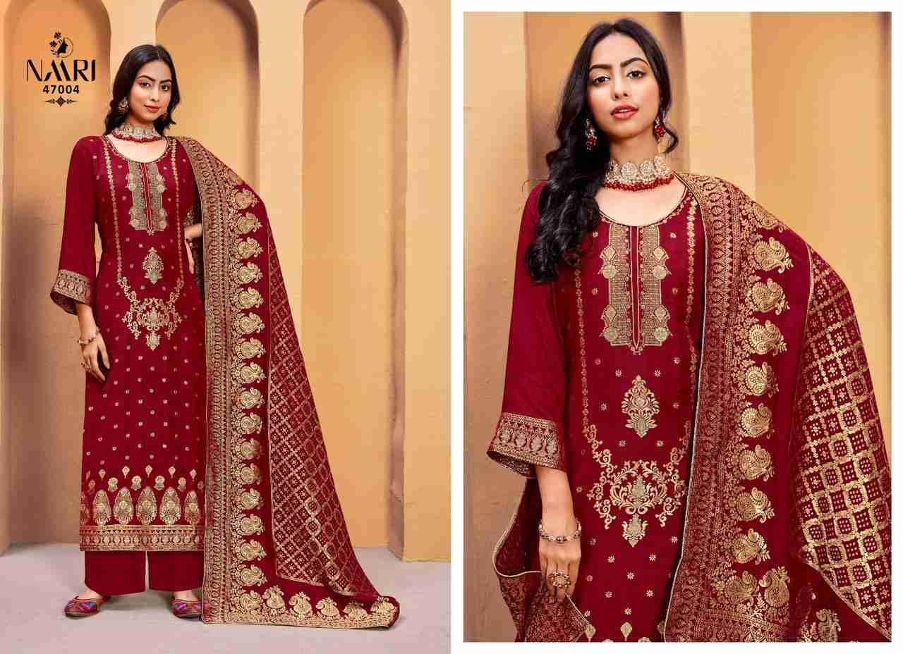 Gul Kashmir By Naari By Naari 47001 To 47004 Series Beautiful Stylish Festive Suits Fancy Colorful Casual Wear & Ethnic Wear & Ready To Wear Pashmina Viscose Jacquard Dresses At Wholesale Price