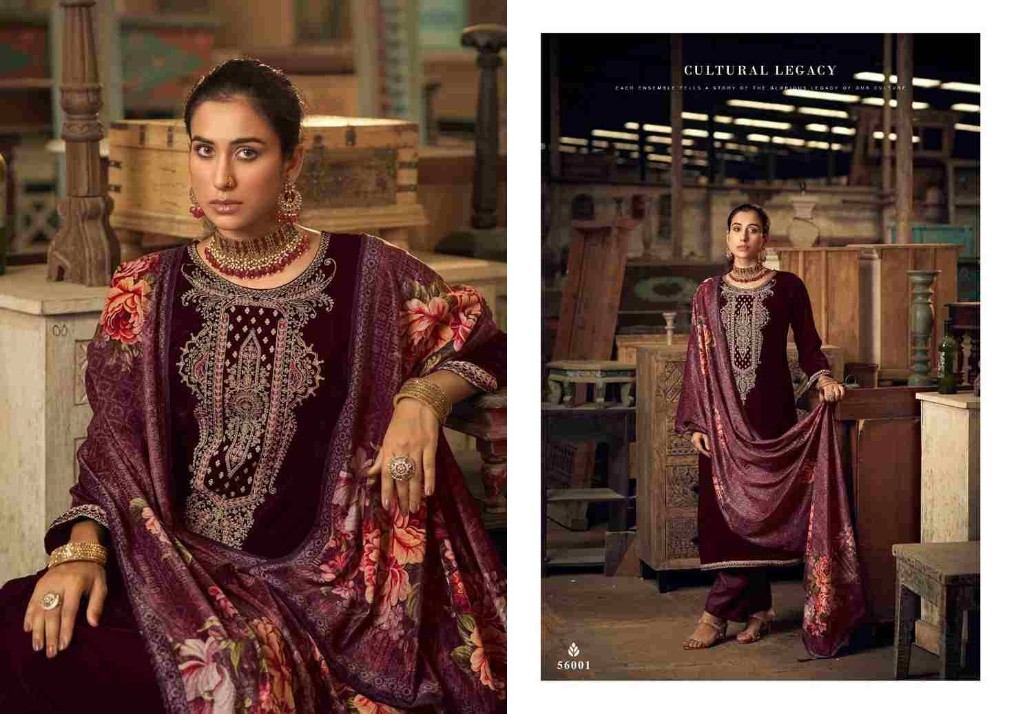 Gulnaz By Nishant Fashion 56001 To 56006 Series Beautiful Festive Suits Colorful Stylish Fancy Casual Wear & Ethnic Wear Pure Velvet Embroidered Dresses At Wholesale Price