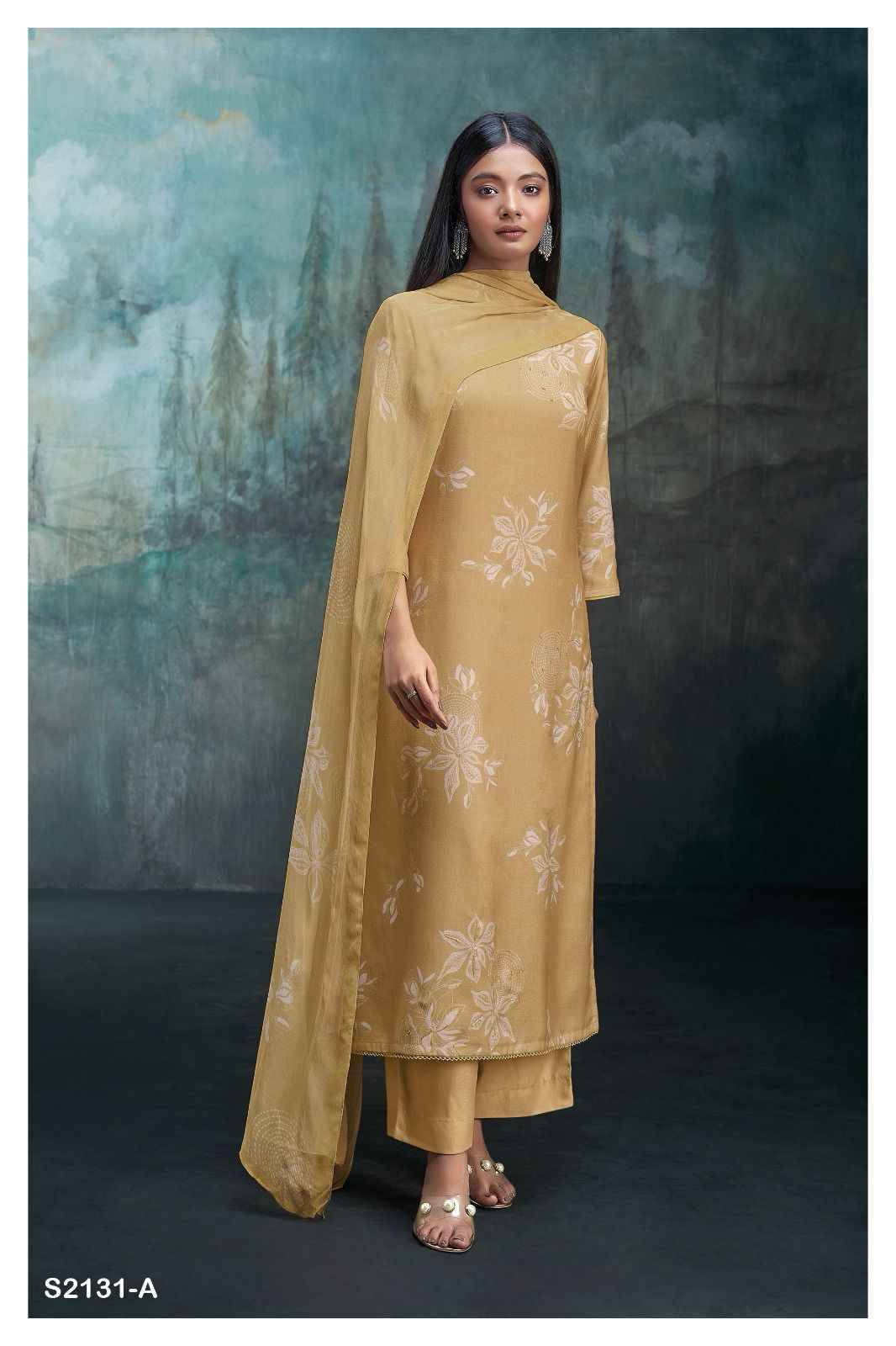 Rafqa-2131 By Ganga Fashion 2131-A To 2131-D Series Beautiful Festive Suits Colorful Stylish Fancy Casual Wear & Ethnic Wear Pure Pashmina Embroidered Dresses At Wholesale Price