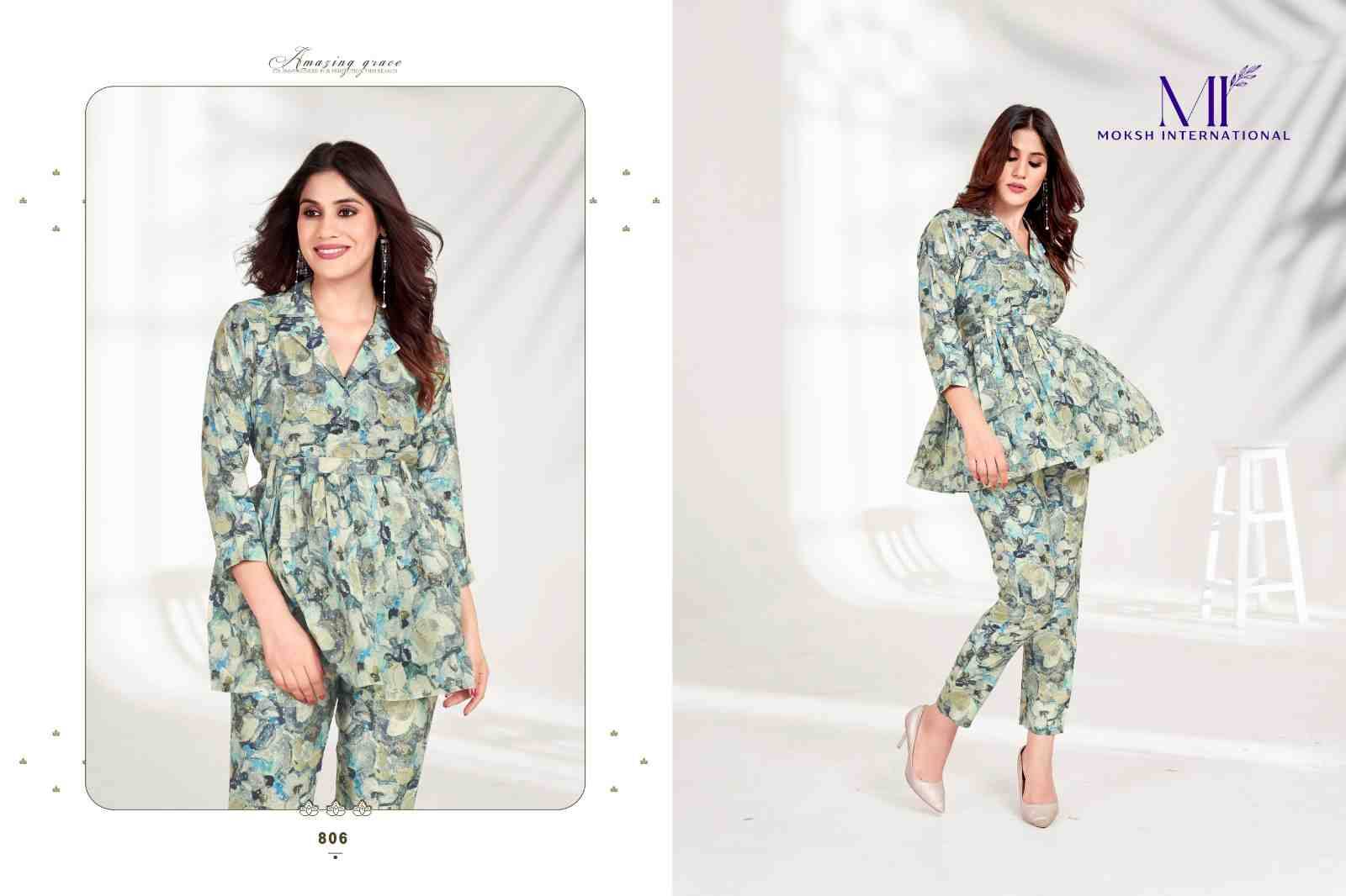 Co-Ord Set Milky Vol-1 By Moskh International 801 To 806 Series Designer Stylish Fancy Colorful Beautiful Party Wear & Ethnic Wear Collection Premium Rayon Co-Ord At Wholesale Price