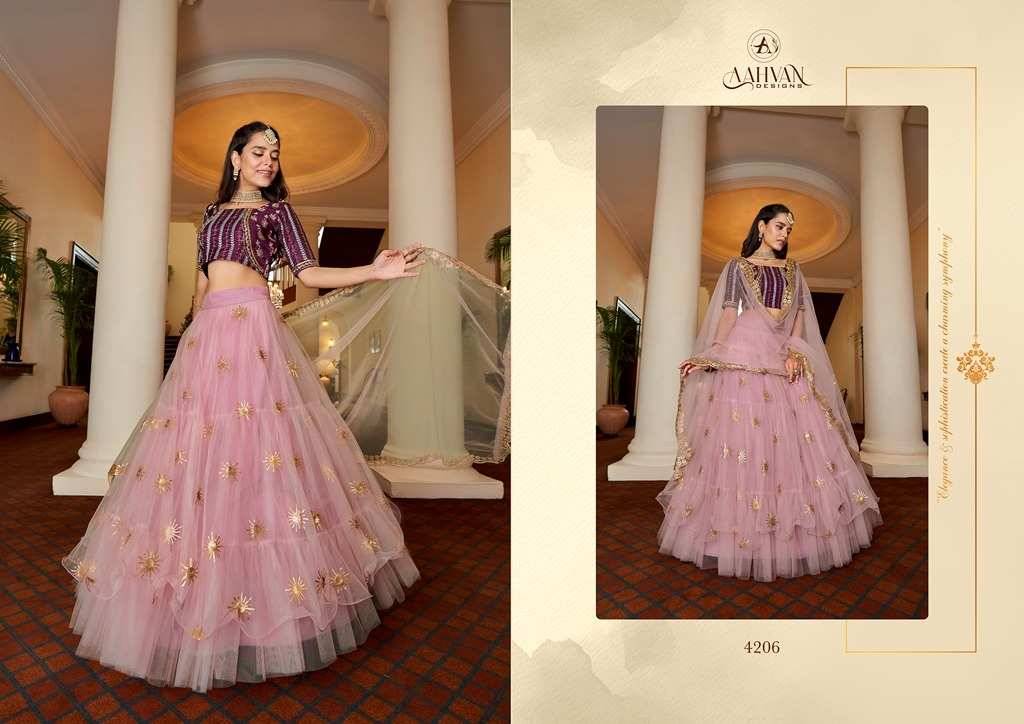 Riyasat By Aahvan 4201 To 4206 Series Beautiful Colorful Fancy Wedding Collection Occasional Wear & Party Wear Net Lehengas At Wholesale Price