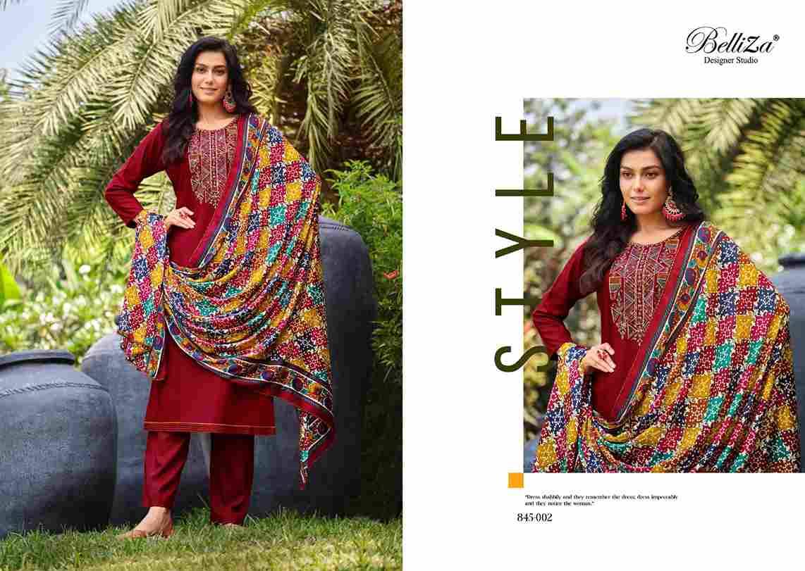 Lovina By Belliza 845-001 To 845-008 Series Beautiful Festive Suits Colorful Stylish Fancy Casual Wear & Ethnic Wear Pure Viscose Rayon Print Dresses At Wholesale Price