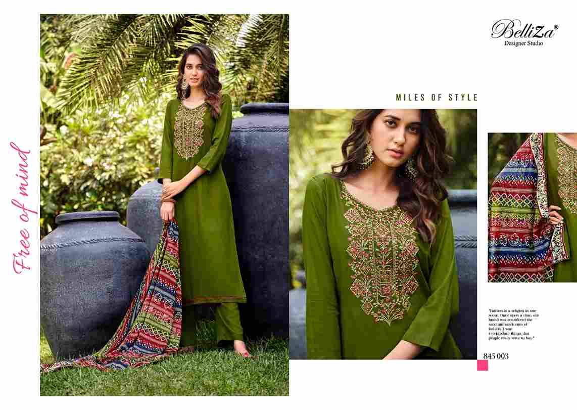 Lovina By Belliza 845-001 To 845-008 Series Beautiful Festive Suits Colorful Stylish Fancy Casual Wear & Ethnic Wear Pure Viscose Rayon Print Dresses At Wholesale Price