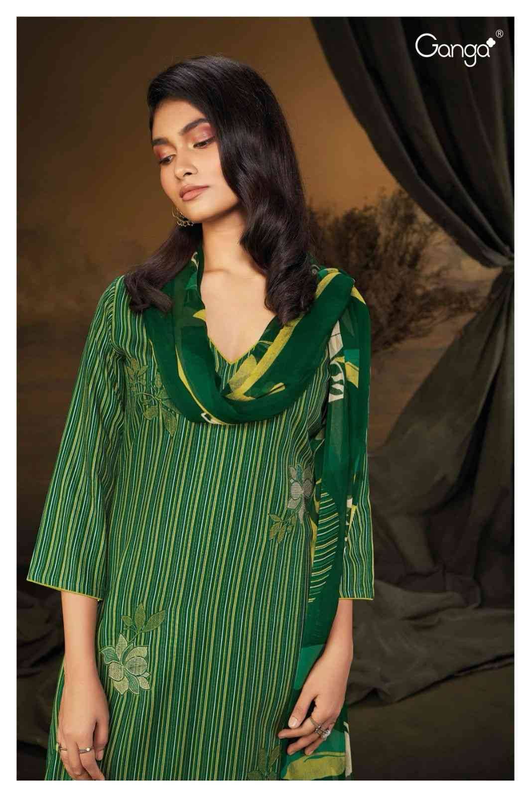 Vanji-2099 By Ganga Fashion 2099-A To 2099-D Series Beautiful Festive Suits Colorful Stylish Fancy Casual Wear & Ethnic Wear Pure Pashmina Embroidered Dresses At Wholesale Price