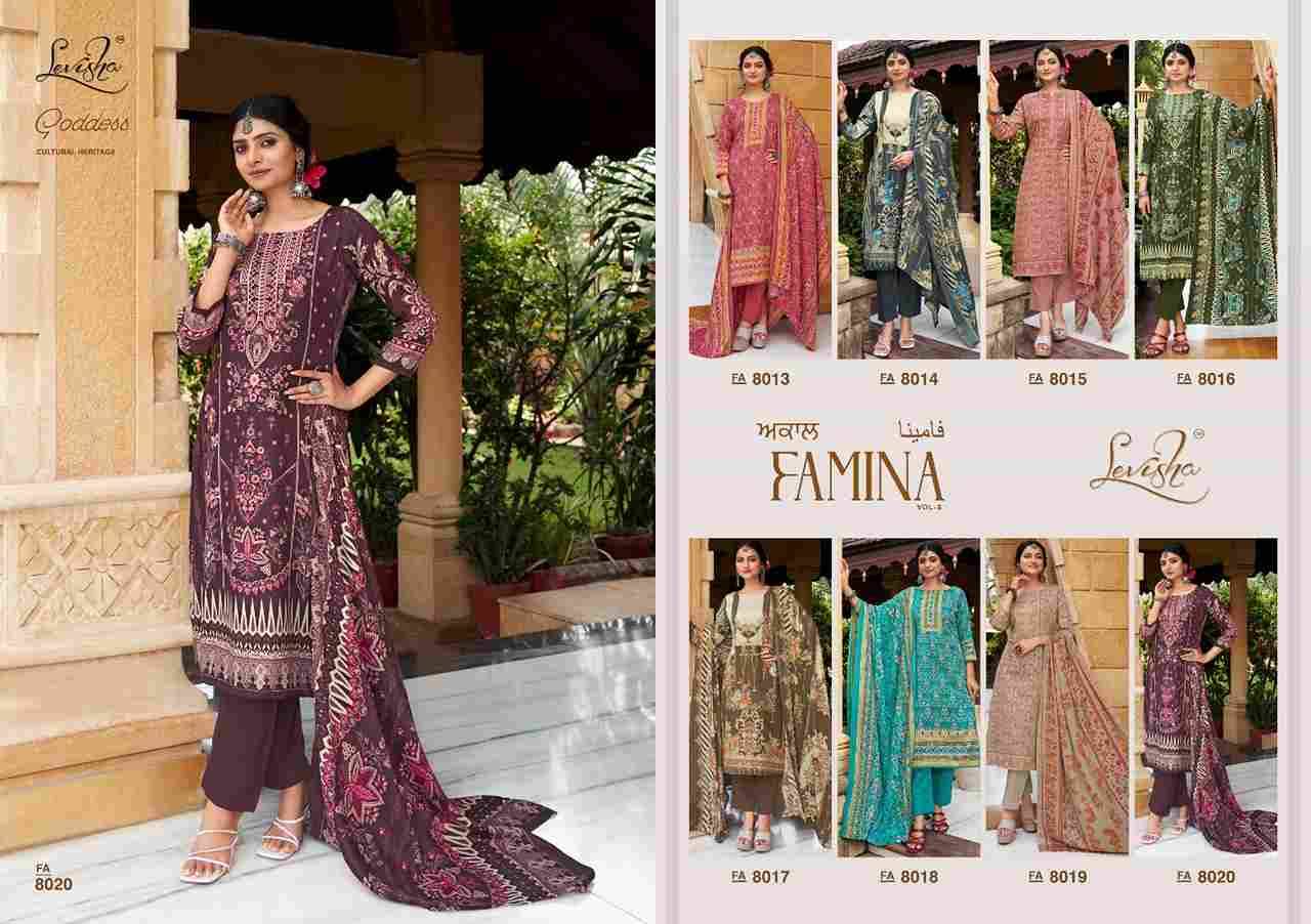 Femina Vol-8 By Levisha 8013 To 8020 Series Beautiful Festive Suits Colorful Stylish Fancy Casual Wear & Ethnic Wear Pure Pashmina Digital Print Dresses At Wholesale Price