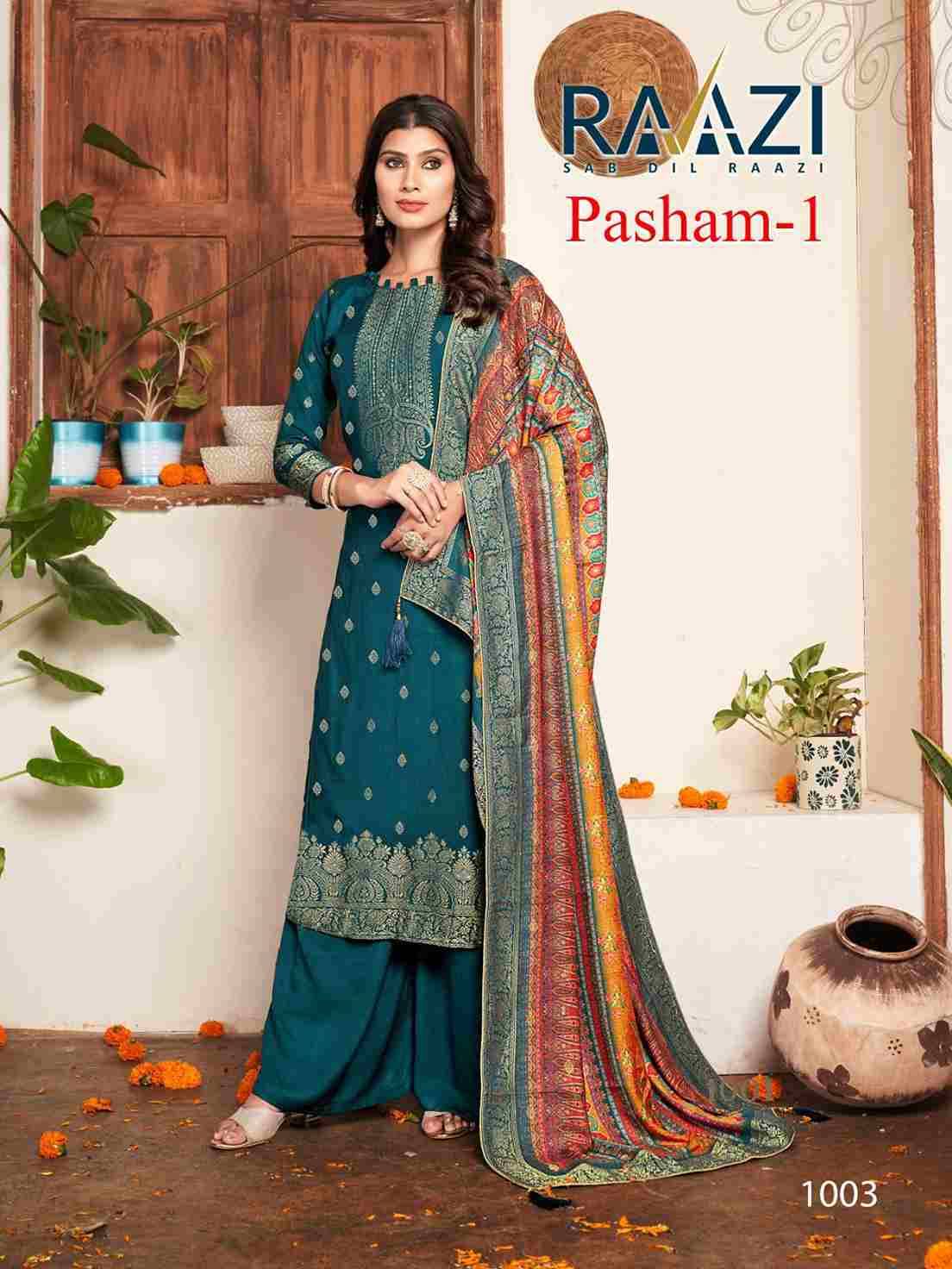 Pasham Vol-1 By Rama Fashion 1001 To 1006 Series Beautiful Stylish Festive Suits Fancy Colorful Casual Wear & Ethnic Wear & Ready To Wear Pure Viscose Pashmia Jacquard Dresses At Wholesale Price