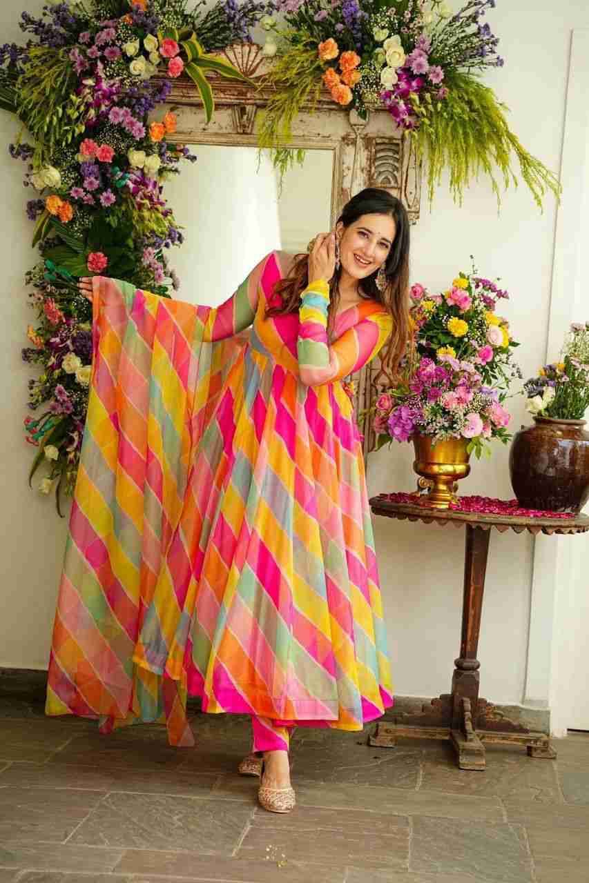 G-19 By Fashid Wholesale Beautiful Stylish Anarkali Suits Fancy Colorful Casual Wear & Ethnic Wear & Ready To Wear Georgette Digital Print Dresses At Wholesale Price