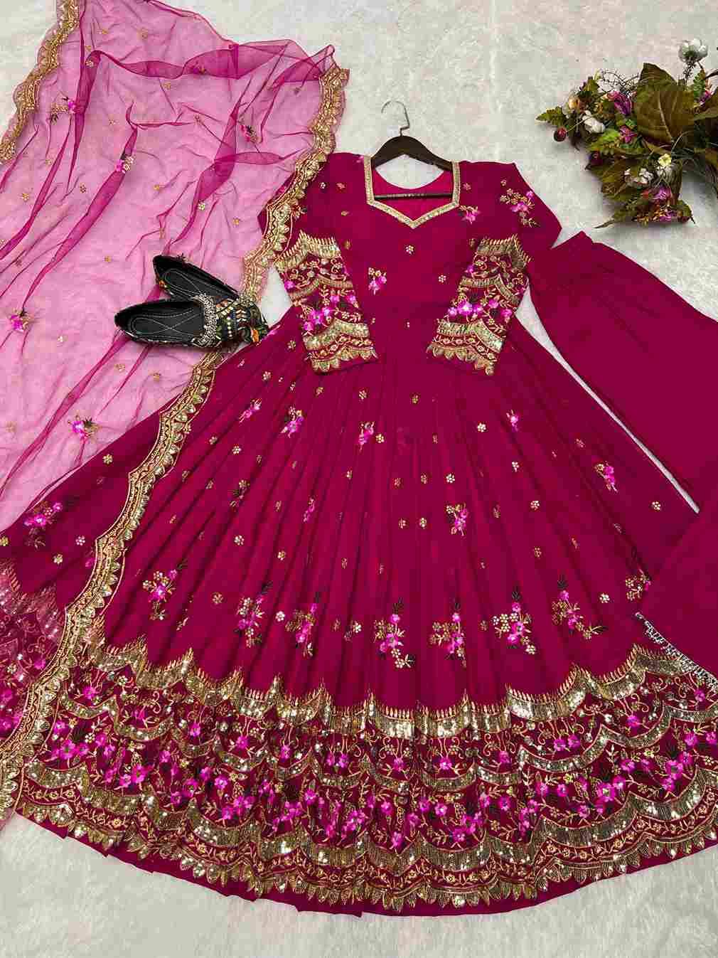 L-1761 By Fashid Wholesale Beautiful Stylish Anarkali Suits Fancy Colorful Casual Wear & Ethnic Wear & Ready To Wear Georgette Digital Print Dresses At Wholesale Price