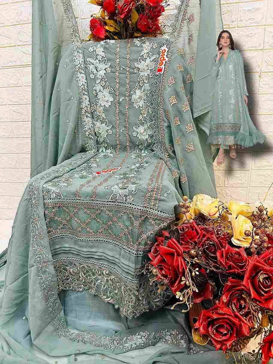 Fepic 1609 Colours By Fepic 1609-A To 1609-C Series Designer Pakistani Suits Beautiful Fancy Colorful Stylish Party Wear & Occasional Wear Georgette Embroidered Dresses At Wholesale Price