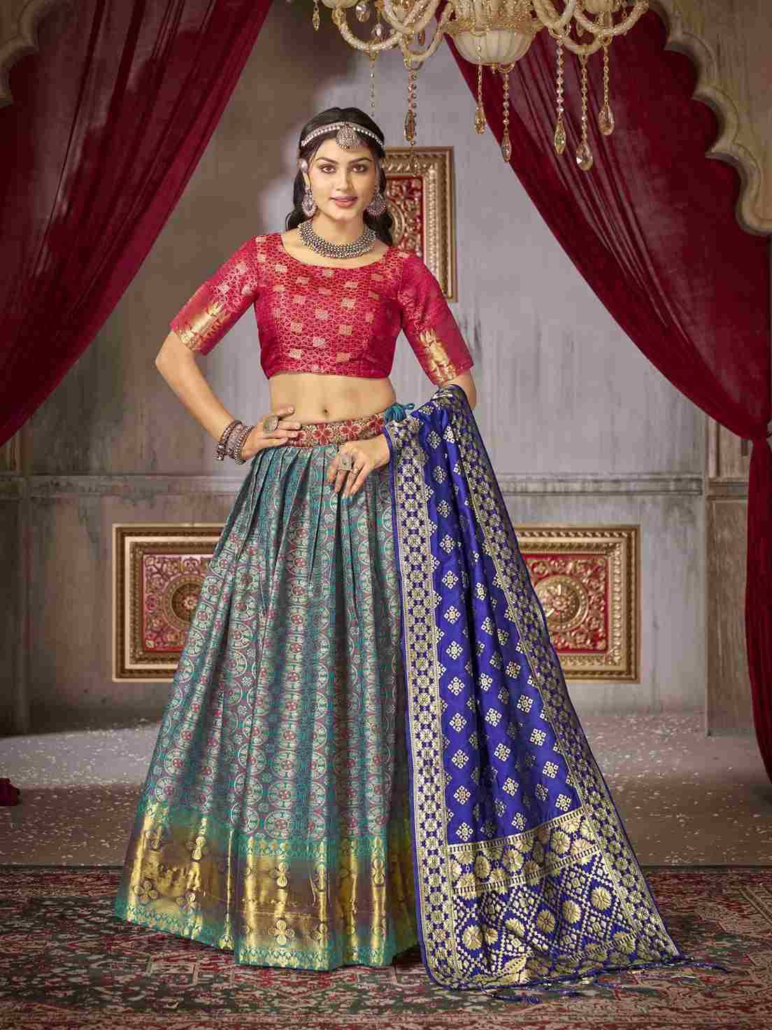 Sakshi By Fashid Wholesale 01 To 07 Series Beautiful Colorful Fancy Wedding Collection Occasional Wear & Party Wear Jacquard Silk Lehengas At Wholesale Price