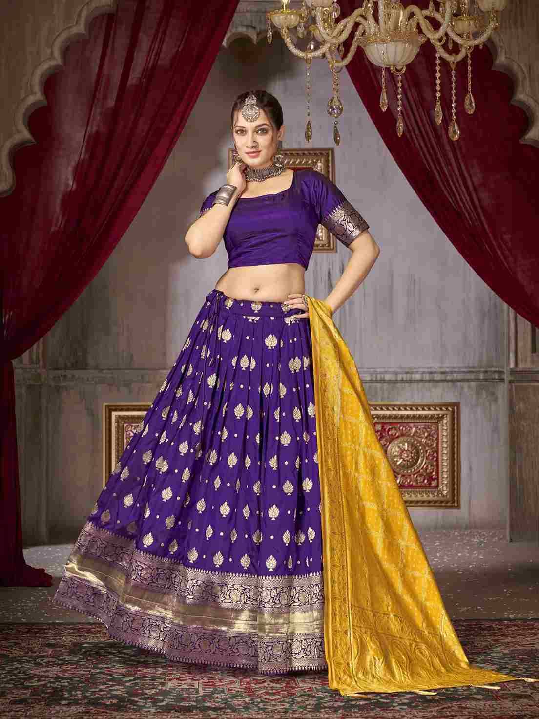 Sakshi By Fashid Wholesale 01 To 07 Series Beautiful Colorful Fancy Wedding Collection Occasional Wear & Party Wear Jacquard Silk Lehengas At Wholesale Price