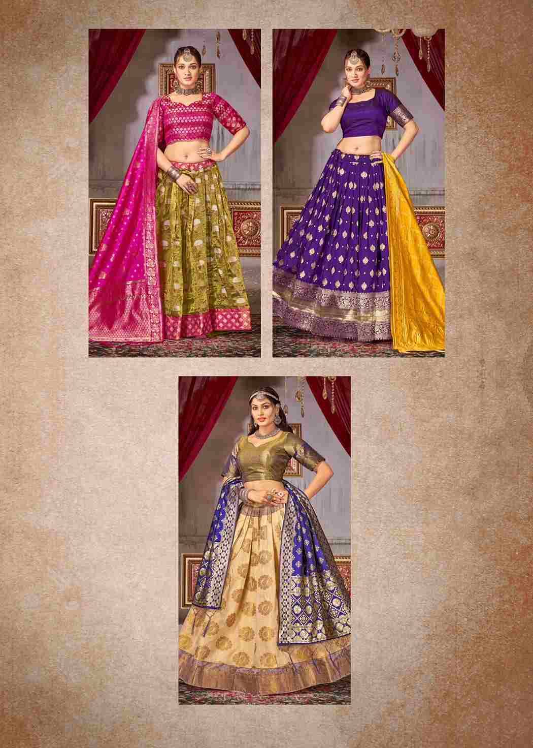 Sakshi By Fashid Wholesale 01 To 07 Series Beautiful Colorful Fancy Wedding Collection Occasional Wear & Party Wear Jacquard Silk Lehengas At Wholesale Price