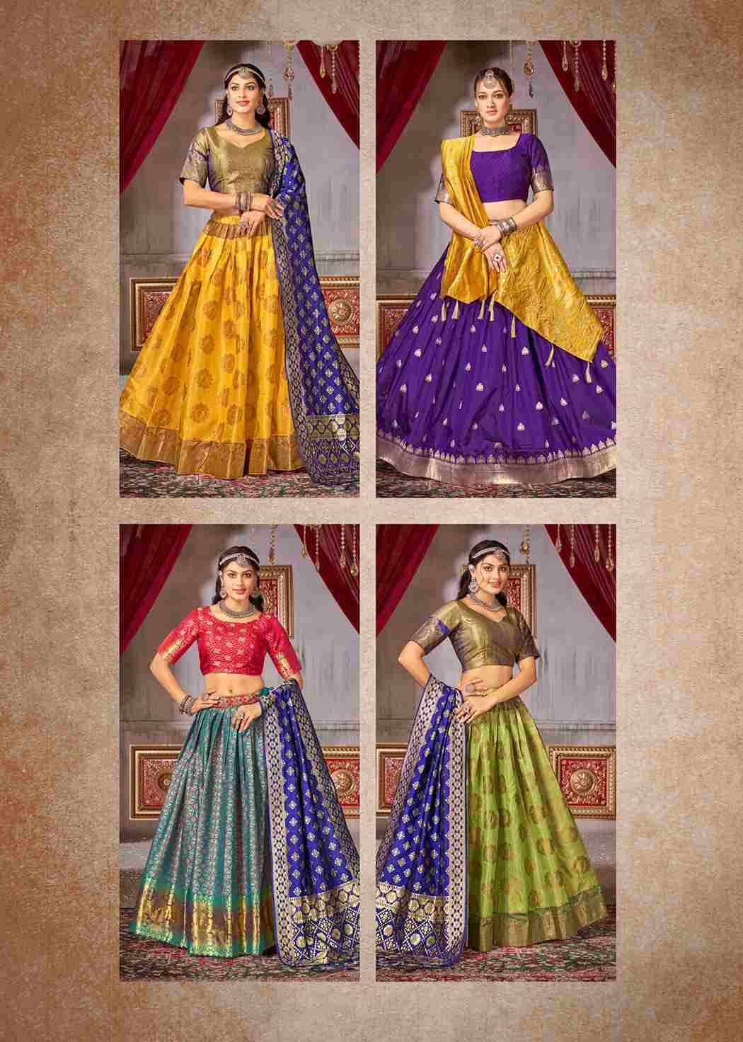 Sakshi By Fashid Wholesale 01 To 07 Series Beautiful Colorful Fancy Wedding Collection Occasional Wear & Party Wear Jacquard Silk Lehengas At Wholesale Price