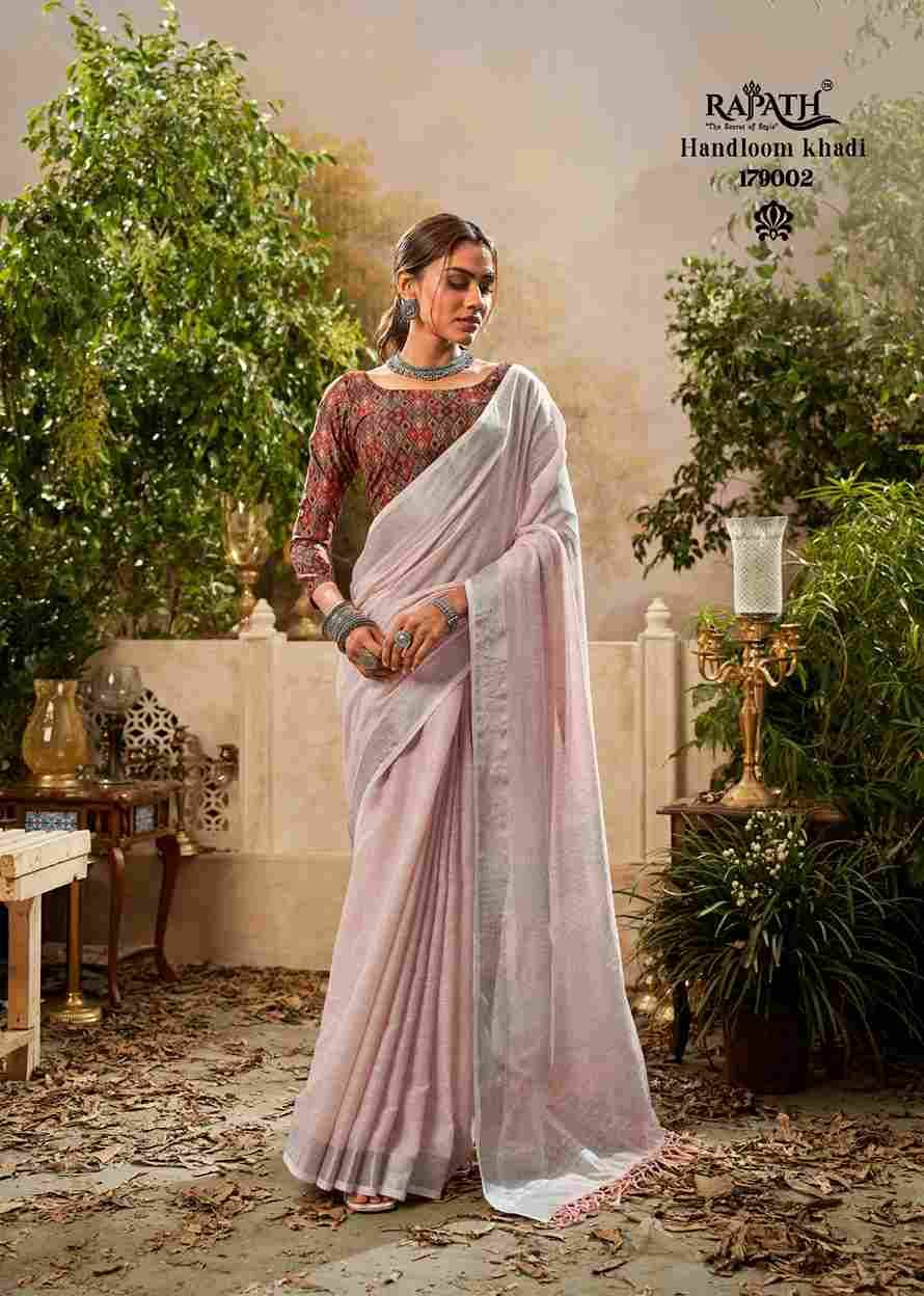 Indrani Cotton By Rajpath 179001 To 179006 Series Indian Traditional Wear Collection Beautiful Stylish Fancy Colorful Party Wear & Occasional Wear Khadi Linen Sarees At Wholesale Price