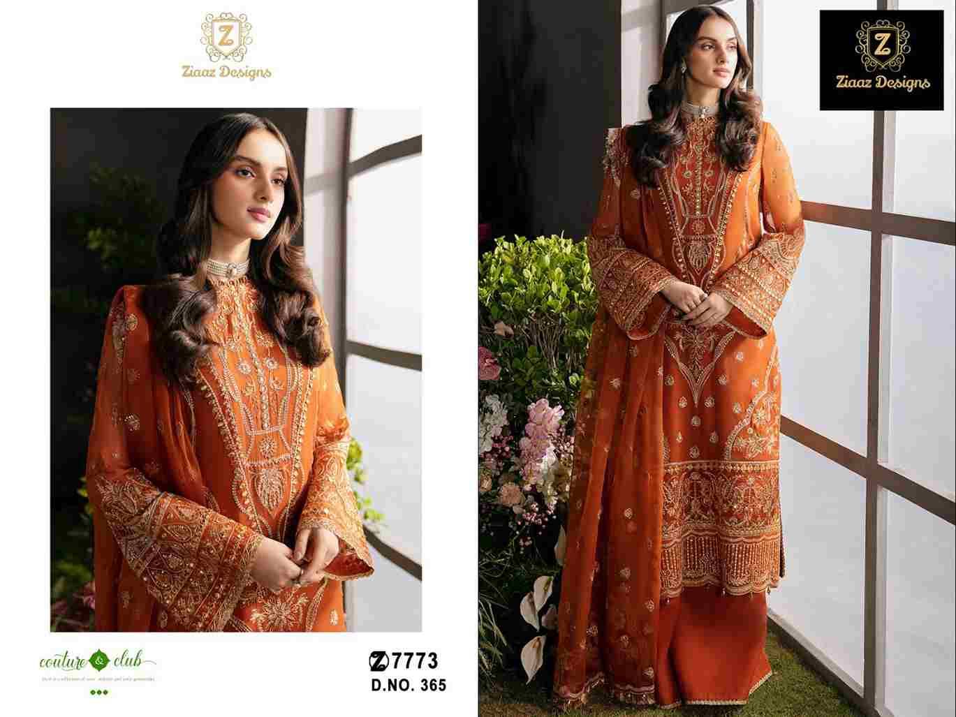 Ziaaz Designs Hit Design 365 By Ziaaz Designs Designer Pakistani Suits Beautiful Stylish Fancy Colorful Party Wear & Occasional Wear Cambric Cotton With Embroidery Dresses At Wholesale Price