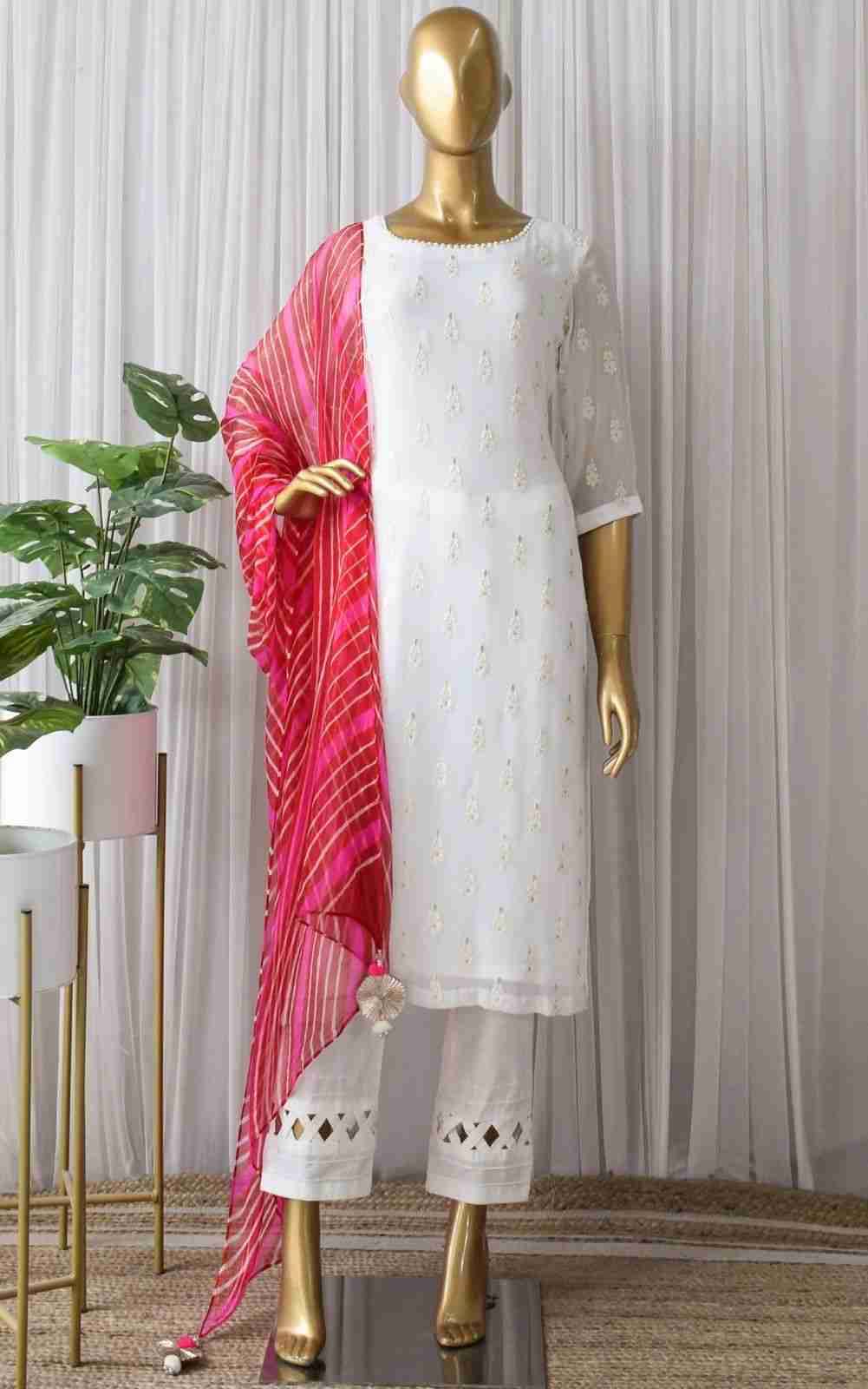 K-1155 By Fashid Wholesale Beautiful Stylish Festive Suits Fancy Colorful Casual Wear & Ethnic Wear & Ready To Wear Georgette With Work Dresses At Wholesale Price