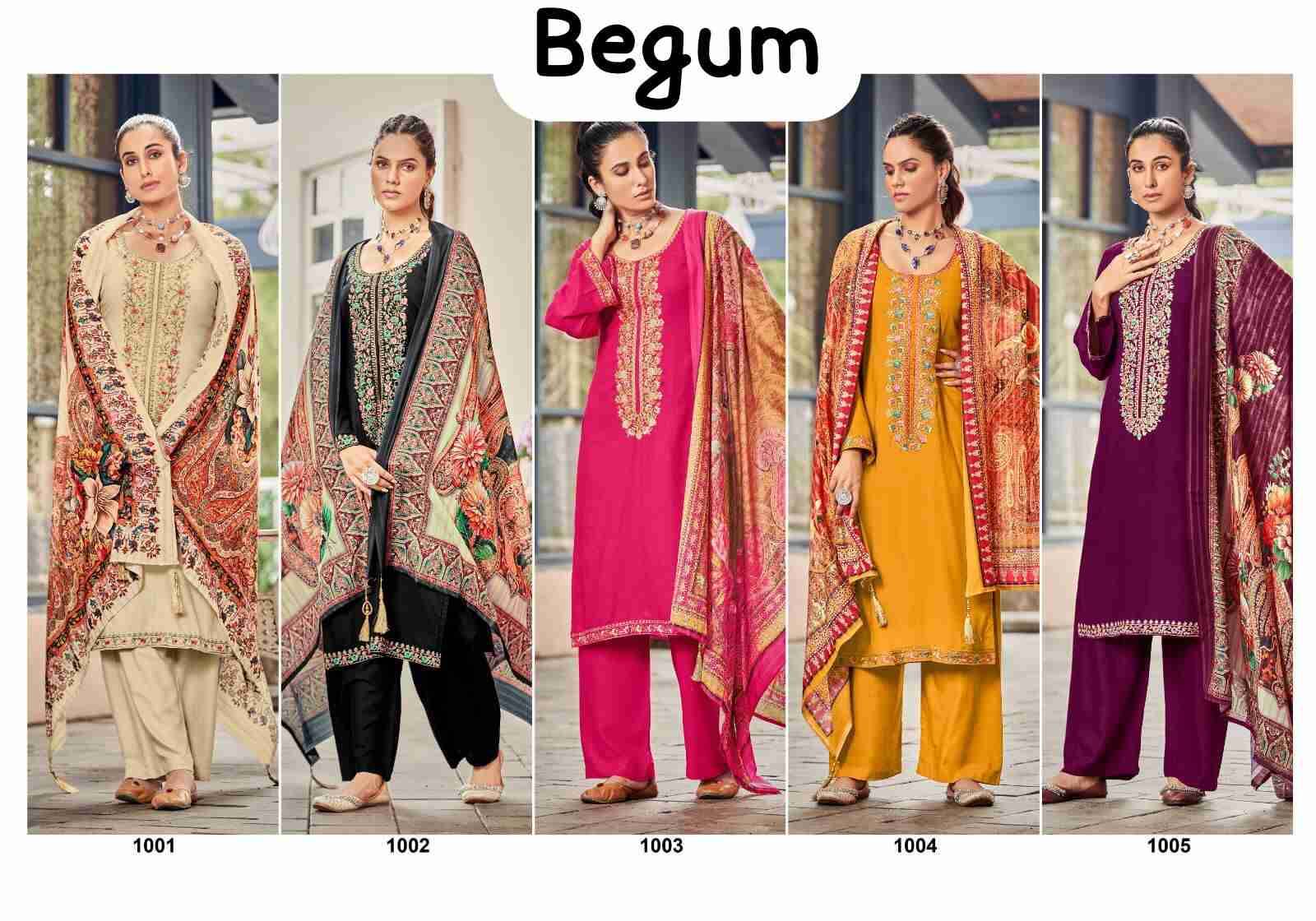 Begum By Hermitage 101 To 1005 Series Beautiful Festive Suits Stylish Fancy Colorful Party Wear & Occasional Wear Pure Viscose Rayon Cotton Dresses At Wholesale Price