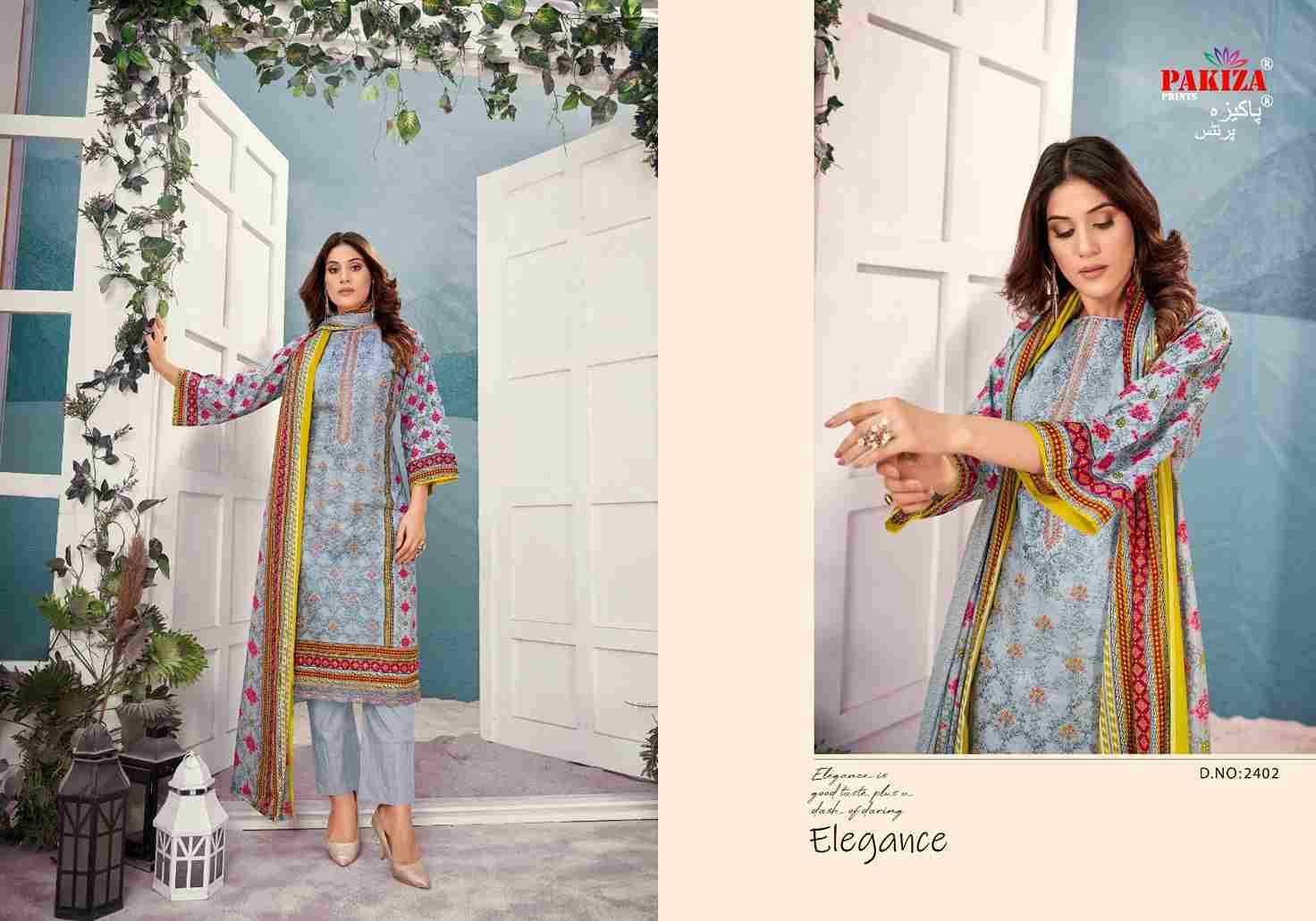 Bin Saeed Vol-24 By Pakiza Prints 2401 To 2410 Series Beautiful Festive Suits Stylish Fancy Colorful Party Wear & Occasional Wear Lawn Cotton Dresses At Wholesale Price