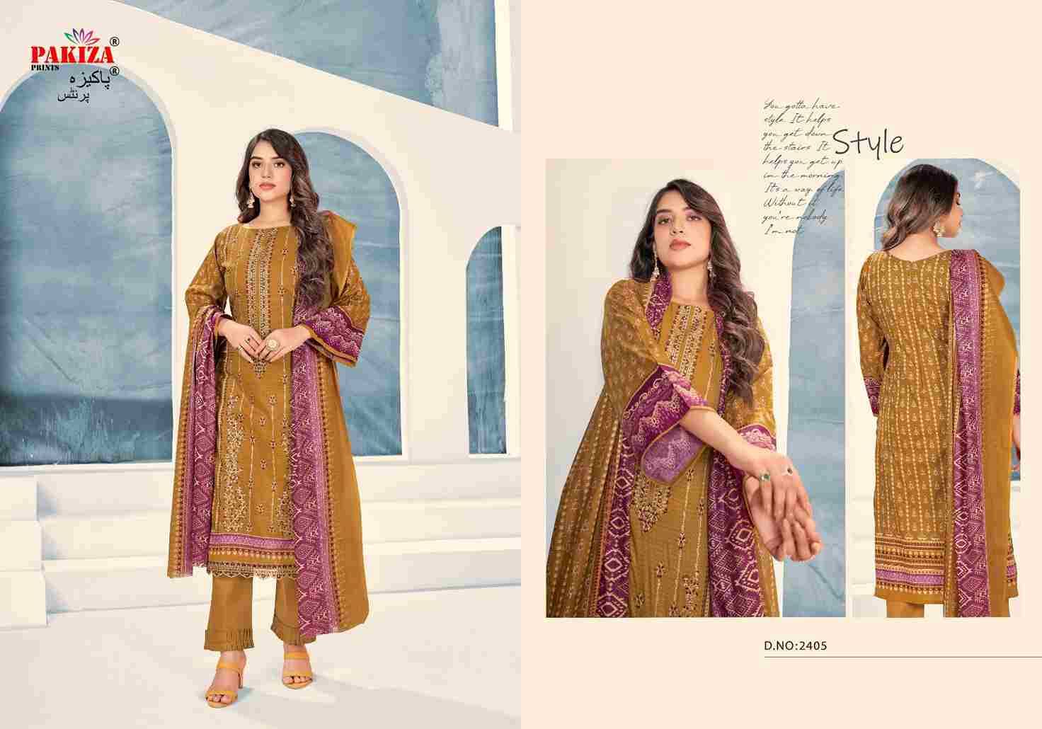 Bin Saeed Vol-24 By Pakiza Prints 2401 To 2410 Series Beautiful Festive Suits Stylish Fancy Colorful Party Wear & Occasional Wear Lawn Cotton Dresses At Wholesale Price