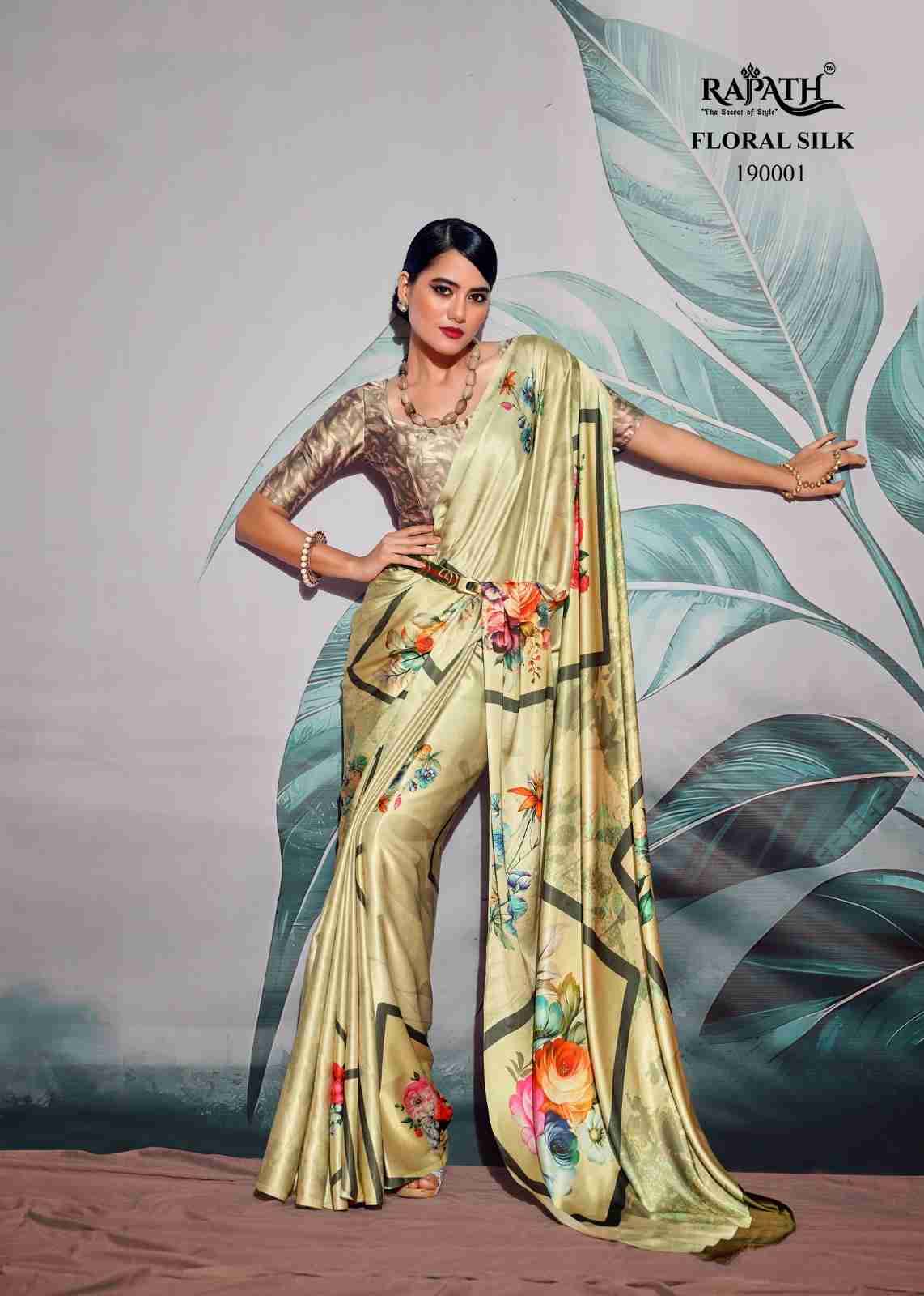Patang By Rajpath 190001 To 190008 Series Indian Traditional Wear Collection Beautiful Stylish Fancy Colorful Party Wear & Occasional Wear Crepe Satin Sarees At Wholesale Price