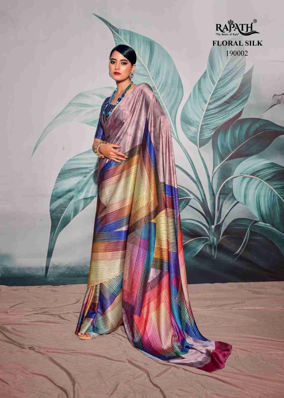 Patang By Rajpath 190001 To 190008 Series Indian Traditional Wear Collection Beautiful Stylish Fancy Colorful Party Wear & Occasional Wear Crepe Satin Sarees At Wholesale Price