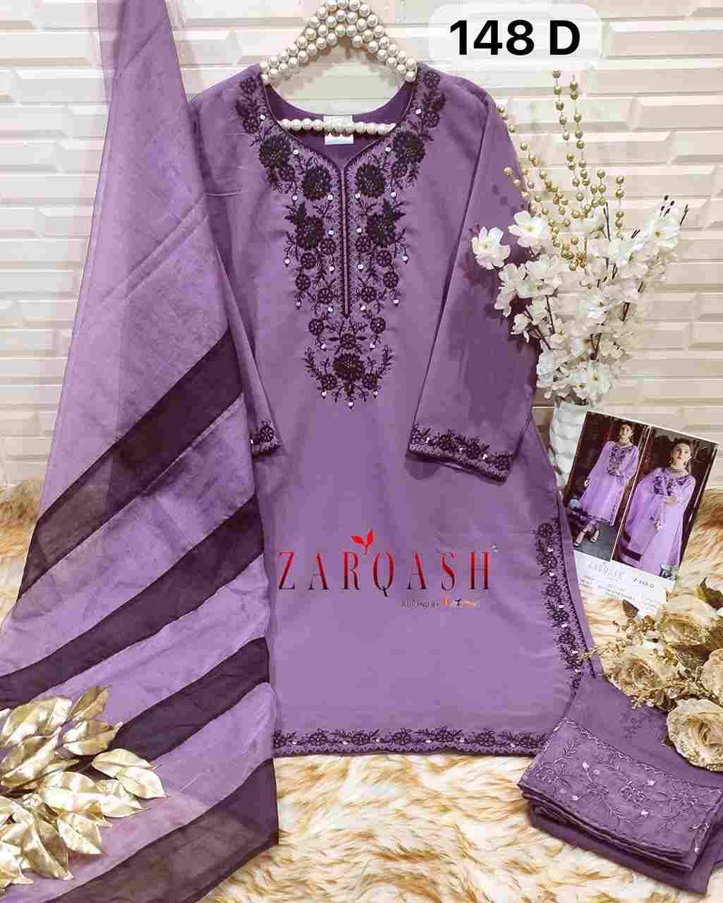 Zarqash Hit Design Z-148 Colours By Zarqash Z-148-A To Z-148-E Series Beautiful Pakistani Suits Colorful Stylish Fancy Casual Wear & Ethnic Wear Heavy Georgette Dresses At Wholesale Price