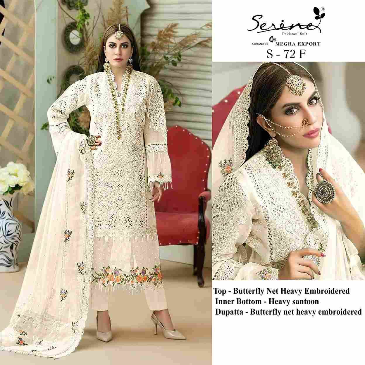 Serene Hit Design S-72 Colours Vol-2 By Serene S-72-E To S-72-H Series Designer Pakistani Suits Beautiful Fancy Colorful Stylish Party Wear & Occasional Wear Net Embroidered Dresses At Wholesale Price