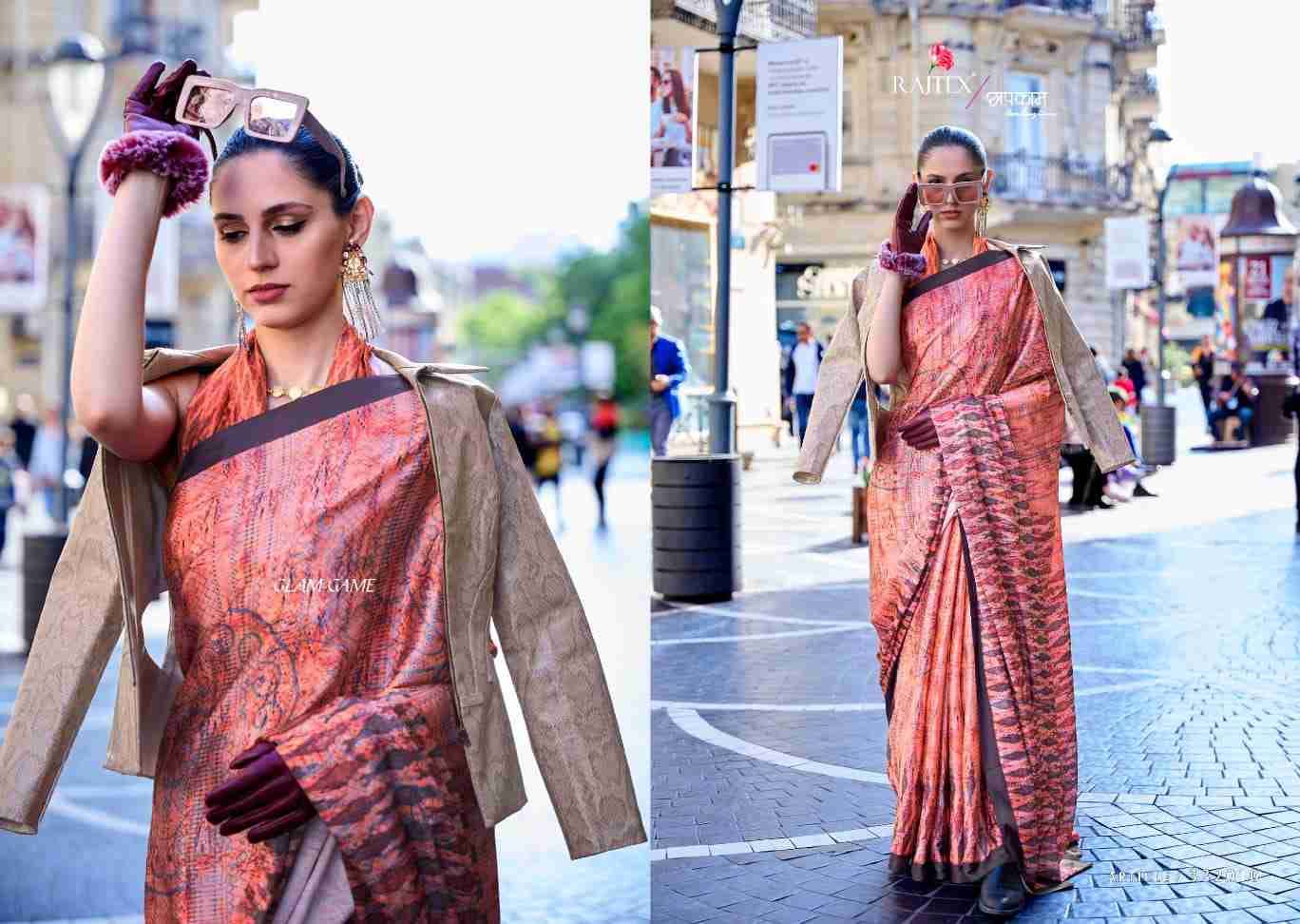 Klora By Raj Tex 332001 To 332010 Series Indian Traditional Wear Collection Beautiful Stylish Fancy Colorful Party Wear & Occasional Wear Satin Crepe Sarees At Wholesale Price