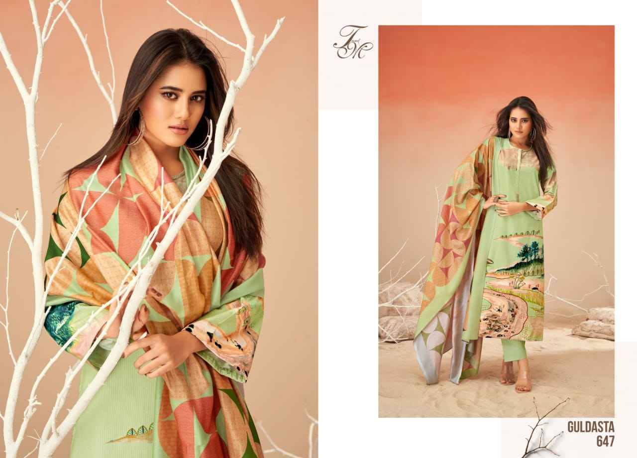 Guldasta By T And M Designer Studio Beautiful Festive Suits Colorful Stylish Fancy Casual Wear & Ethnic Wear Pure Viscose Embroidered Dresses At Wholesale Price
