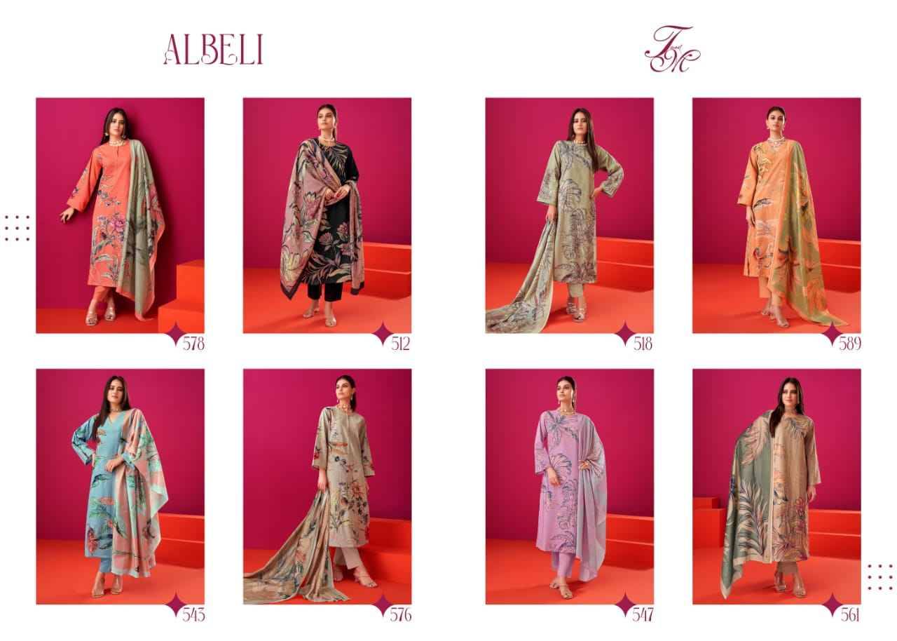 Albeli By T And M Designer Studio Beautiful Festive Suits Colorful Stylish Fancy Casual Wear & Ethnic Wear Pure Viscose Embroidered Dresses At Wholesale Price