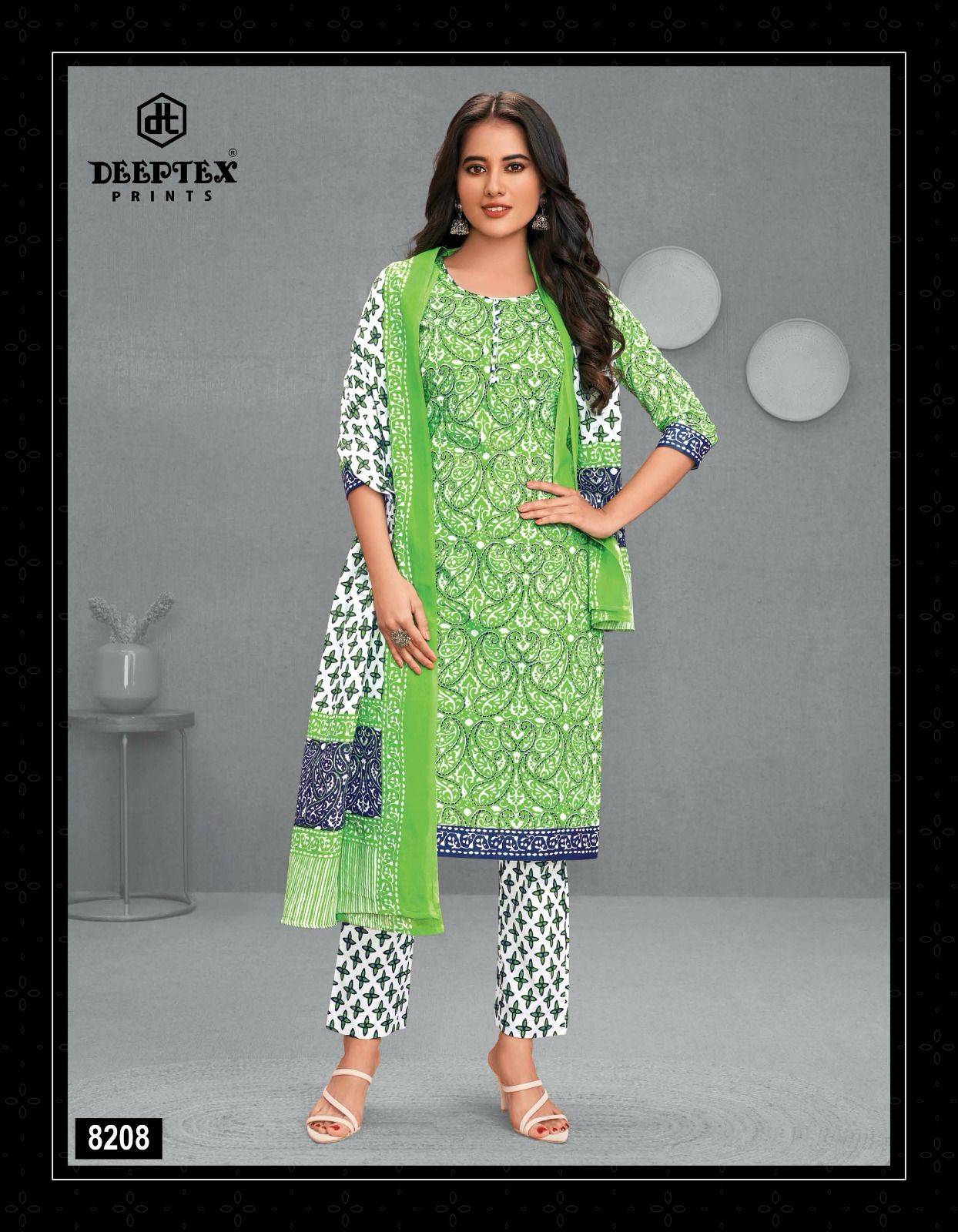 Miss India Vol-82 By Deeptex Prints 8201 To 8226 Series Beautiful Festive Suits Stylish Fancy Colorful Casual Wear & Ethnic Wear Cotton Print Dresses At Wholesale Price