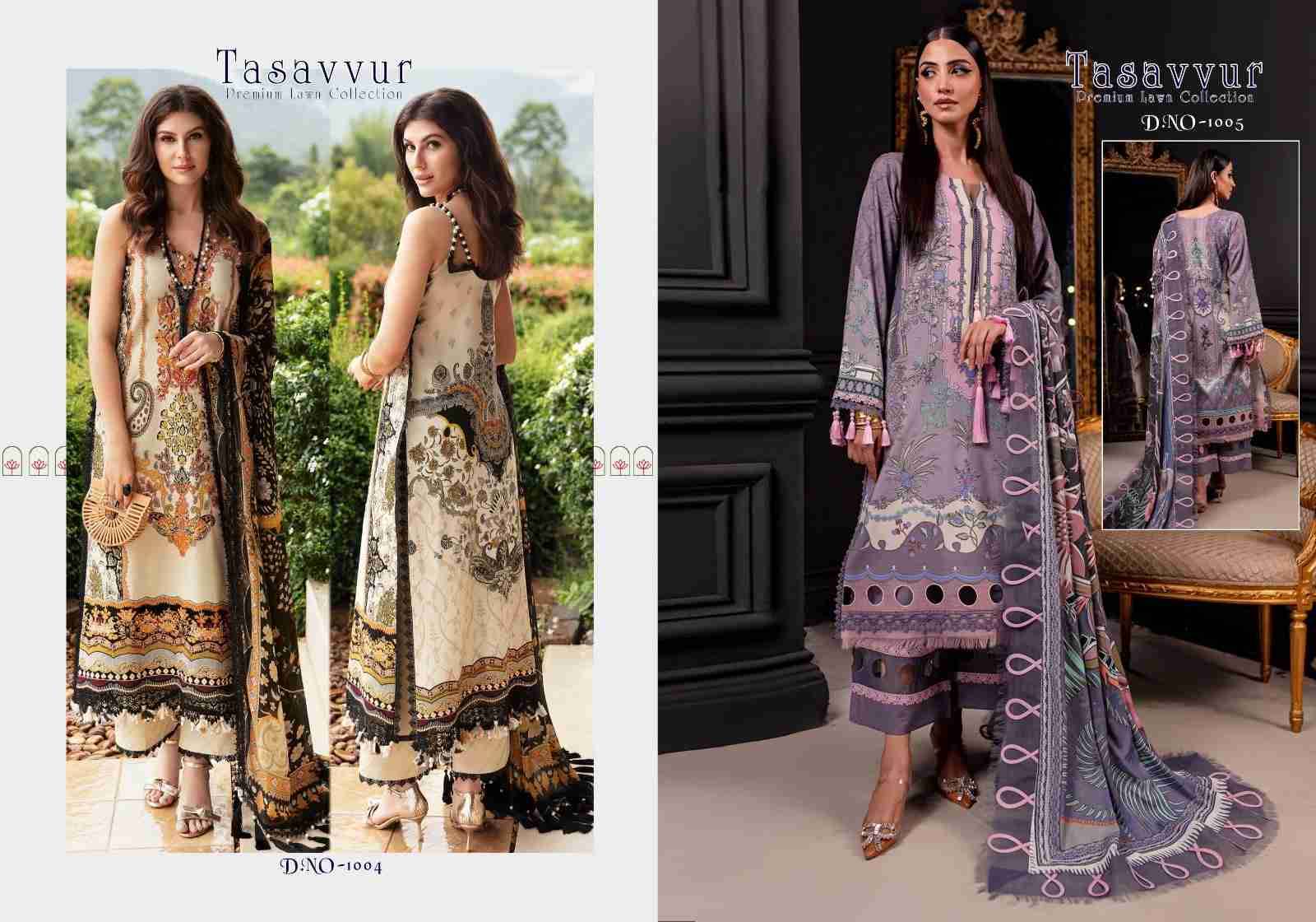 Tasavvur Vol-1 By Fashid Wholesale 1001 To 1006 Series Beautiful Festive Suits Stylish Fancy Colorful Casual Wear & Ethnic Wear Pure Cotton Print Dresses At Wholesale Price