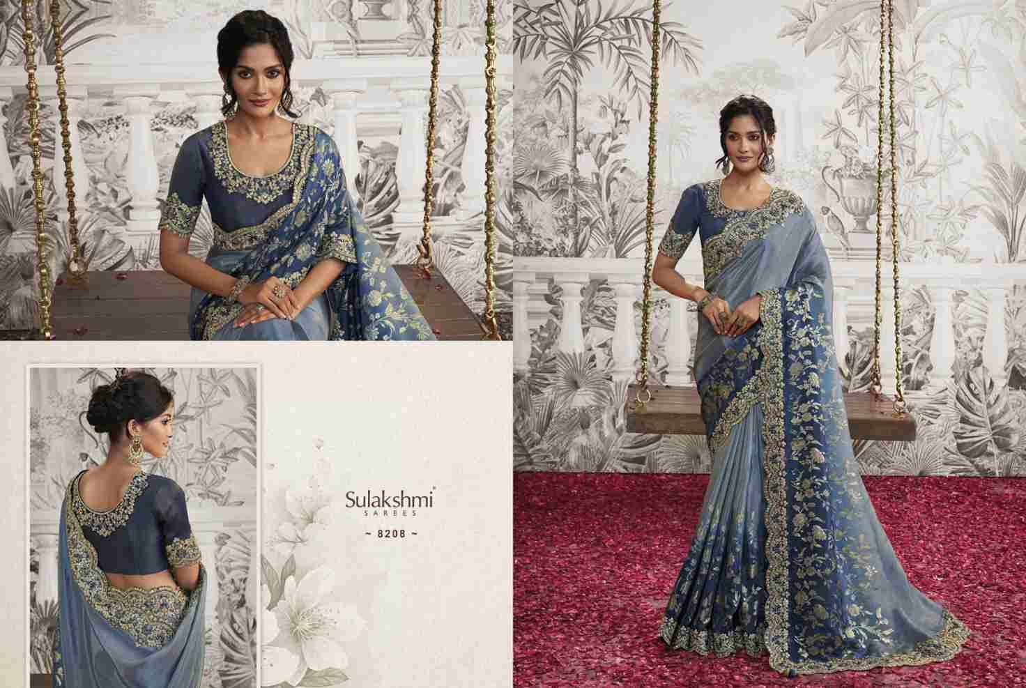 Noor By Sulakshmi 8201 To 8214 Series Indian Traditional Wear Collection Beautiful Stylish Fancy Colorful Party Wear & Occasional Wear Silk Sarees At Wholesale Price