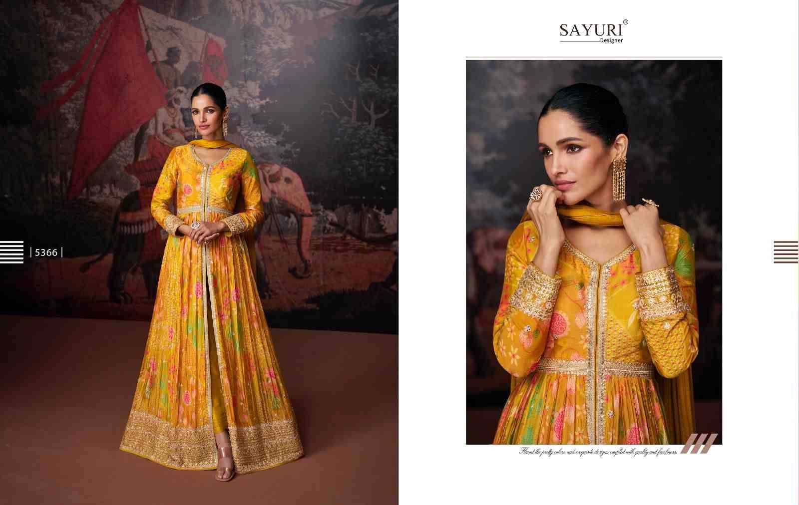 Nazraana By Sayuri 5366 To 5369 Series Beautiful Festive Suits Stylish Fancy Colorful Casual Wear & Ethnic Wear Georgette Dresses At Wholesale Price