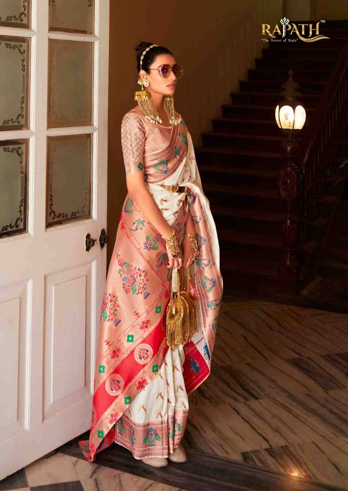 Love Birds By Rajpath 141001 To 141010 Series Indian Traditional Wear Collection Beautiful Stylish Fancy Colorful Party Wear & Occasional Wear Pure Silk Sarees At Wholesale Price