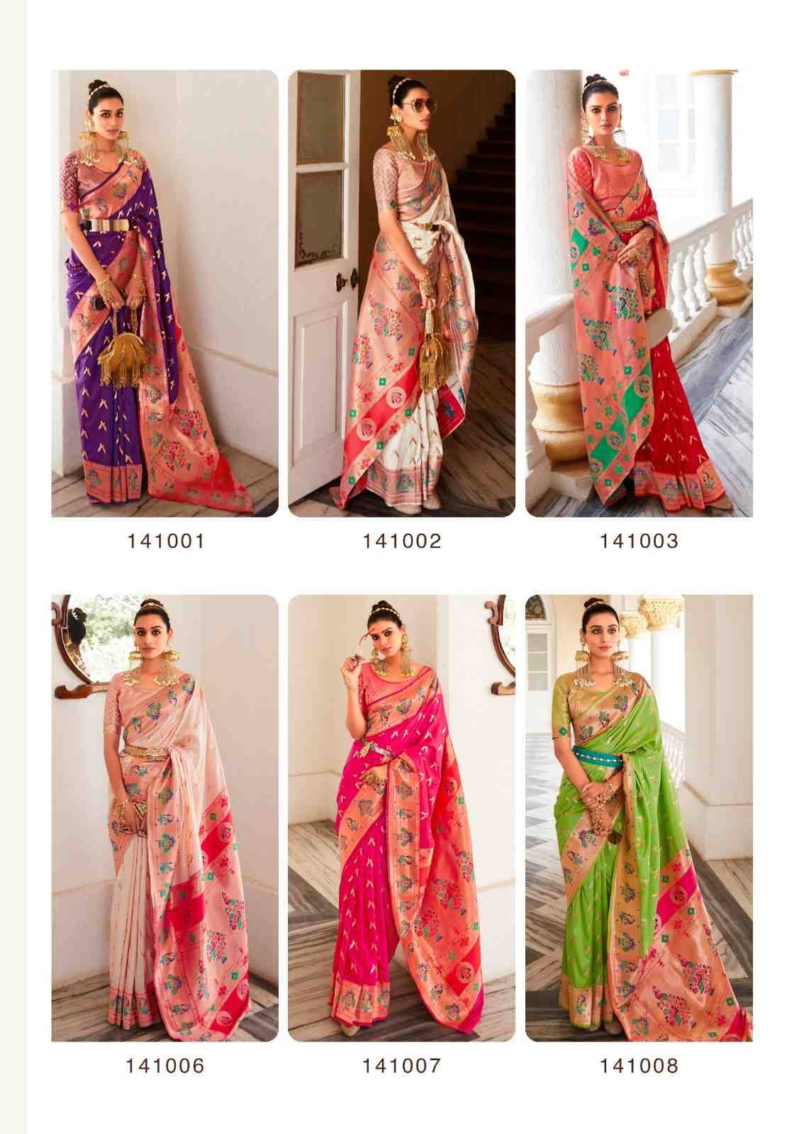 Love Birds By Rajpath 141001 To 141010 Series Indian Traditional Wear Collection Beautiful Stylish Fancy Colorful Party Wear & Occasional Wear Pure Silk Sarees At Wholesale Price