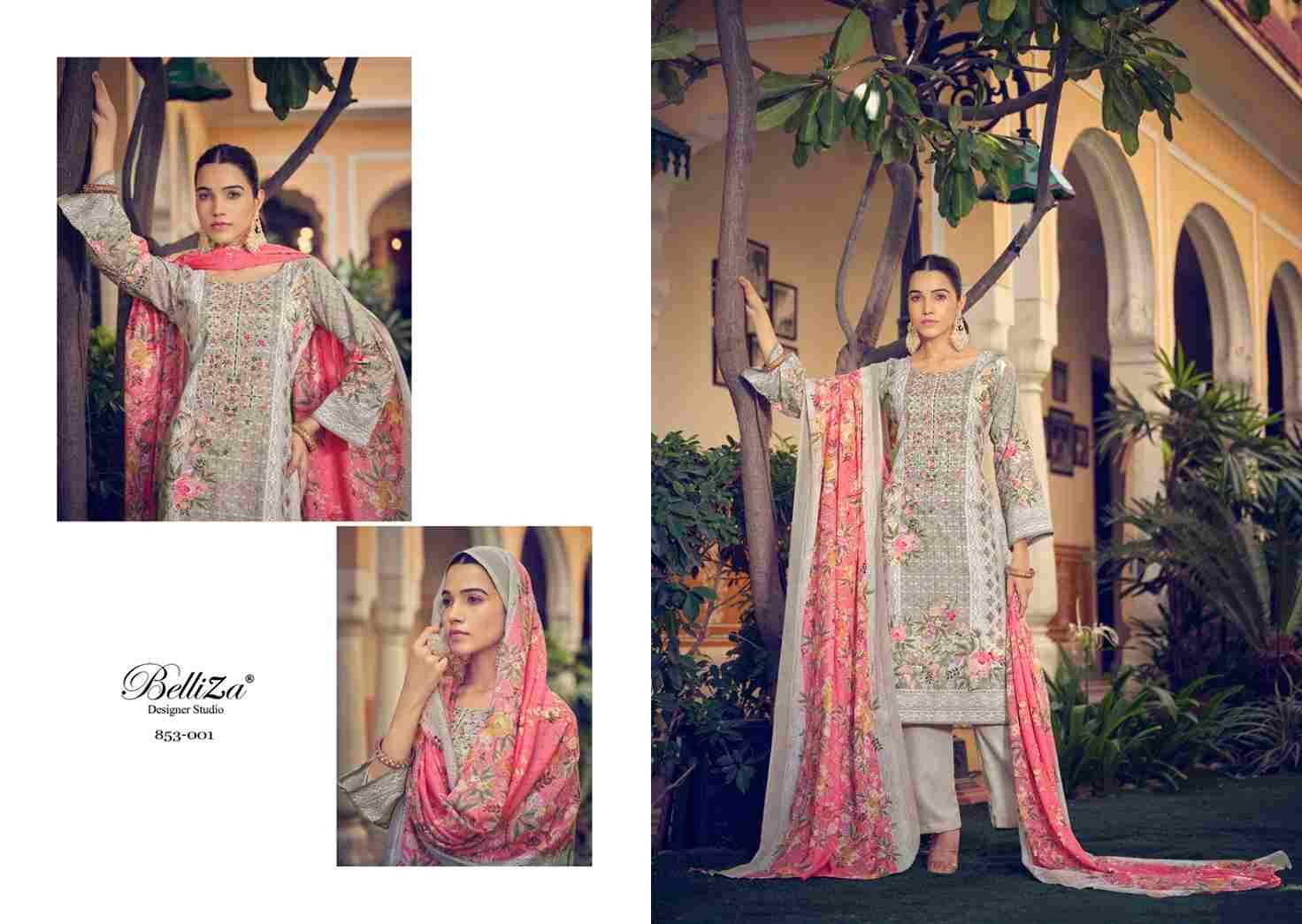 Naira Vol-23 By Belliza 853-001 To 853-010 Series Beautiful Festive Suits Stylish Fancy Colorful Casual Wear & Ethnic Wear Pure Cotton Print Dresses At Wholesale Price