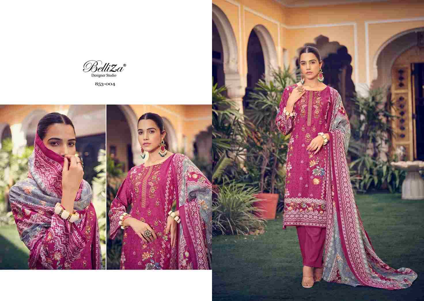 Naira Vol-23 By Belliza 853-001 To 853-010 Series Beautiful Festive Suits Stylish Fancy Colorful Casual Wear & Ethnic Wear Pure Cotton Print Dresses At Wholesale Price