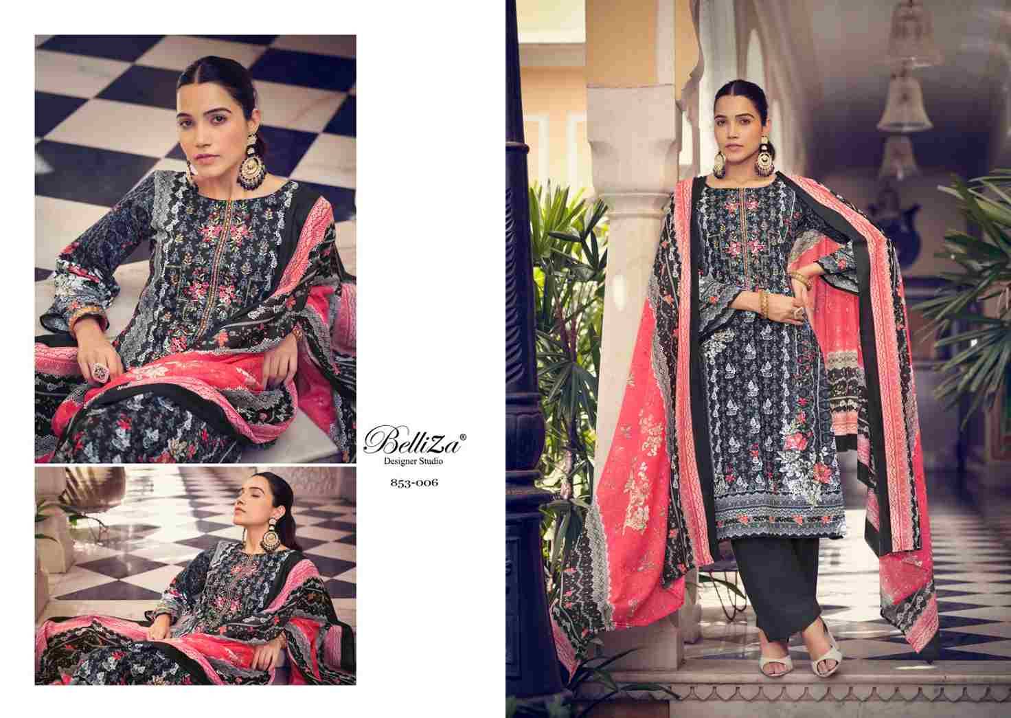 Naira Vol-23 By Belliza 853-001 To 853-010 Series Beautiful Festive Suits Stylish Fancy Colorful Casual Wear & Ethnic Wear Pure Cotton Print Dresses At Wholesale Price