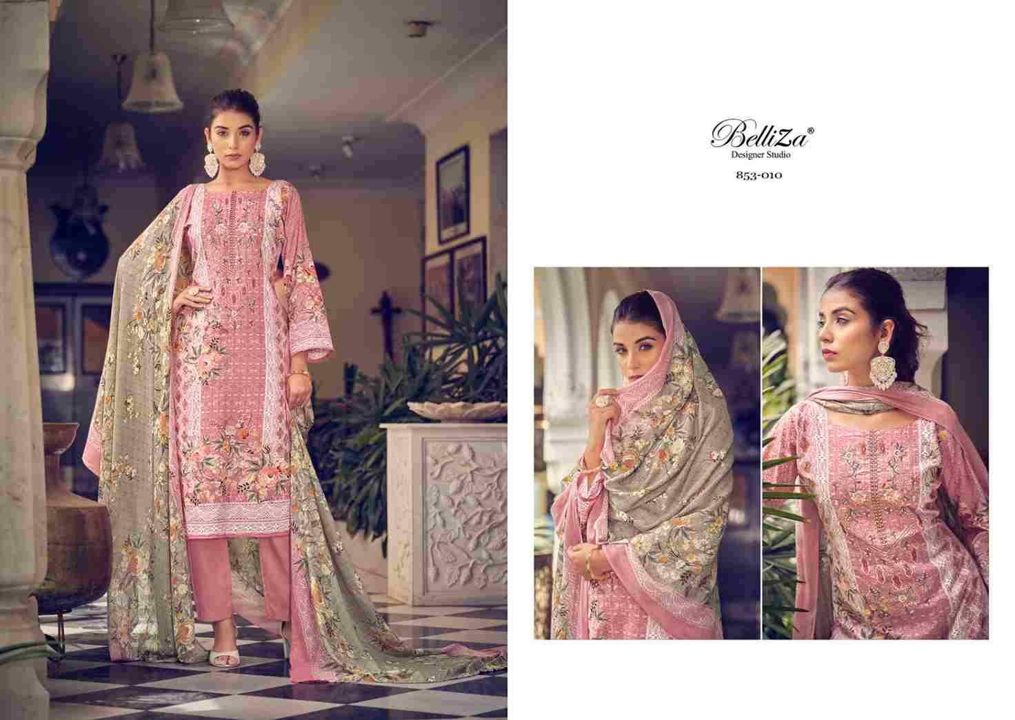 Naira Vol-23 By Belliza 853-001 To 853-010 Series Beautiful Festive Suits Stylish Fancy Colorful Casual Wear & Ethnic Wear Pure Cotton Print Dresses At Wholesale Price