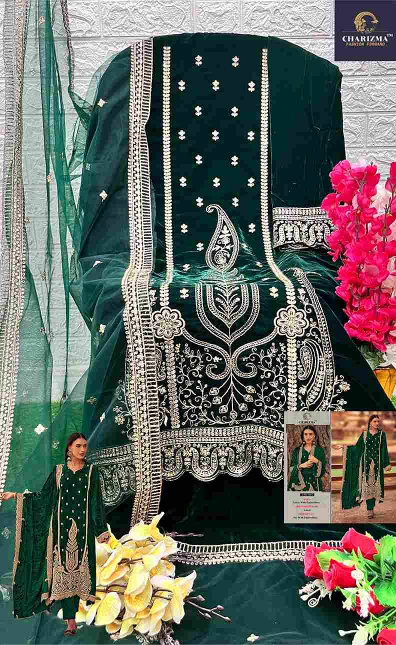 Charizma 146 Colours By Charizma Fashion 146-A To 146-D Series Beautiful Pakistani Suits Colorful Stylish Fancy Casual Wear & Ethnic Wear Velvet Embroidered Dresses At Wholesale Price