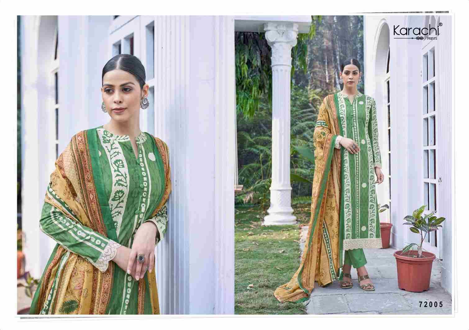 Olivia By Karachi Prints 72001 To 72008 Series Beautiful Festive Suits Stylish Fancy Colorful Casual Wear & Ethnic Wear Pure Cambric Lawn Cotton Print Dresses At Wholesale Price