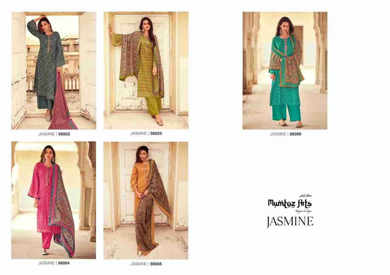 Jasmine Nx By Mumtaz Arts 56002 To 56006 Series Beautiful Festive Suits Stylish Fancy Colorful Casual Wear & Ethnic Wear Pure Pashmina Print Dresses At Wholesale Price