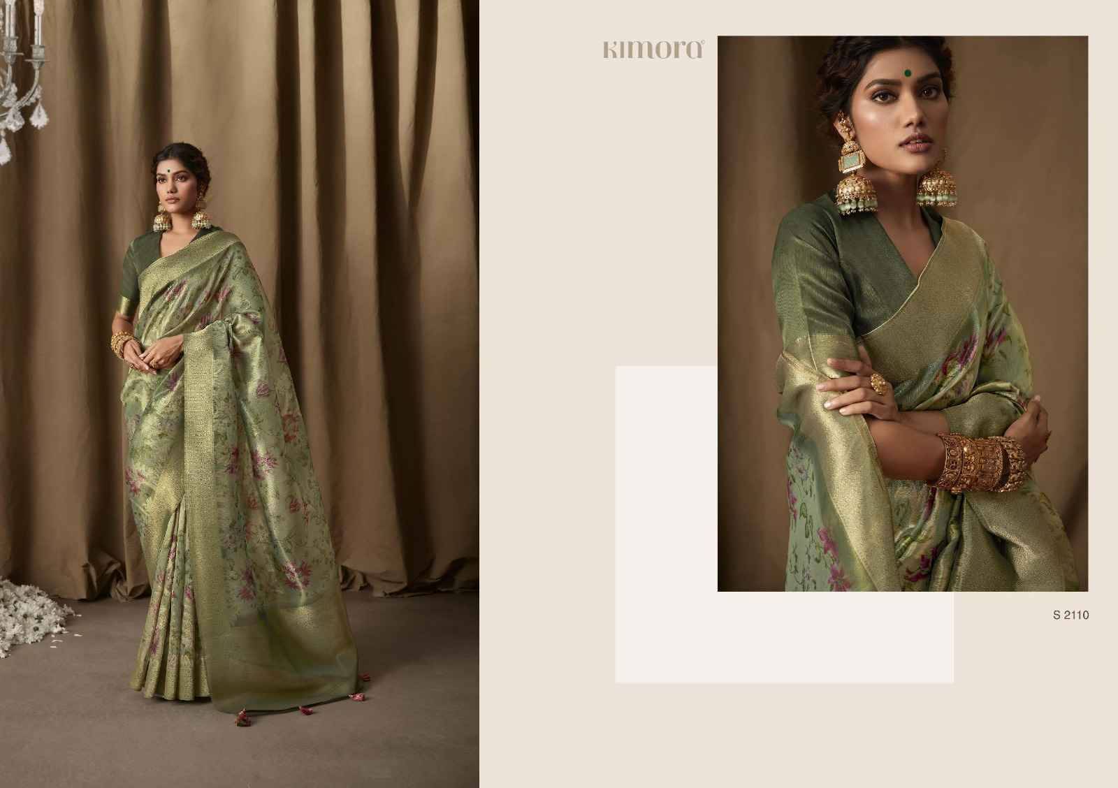 Saheli By Kimora Fashion 2110 To 2118 Series Indian Traditional Wear Collection Beautiful Stylish Fancy Colorful Party Wear & Occasional Wear Banaras Jacquard Sarees At Wholesale Price